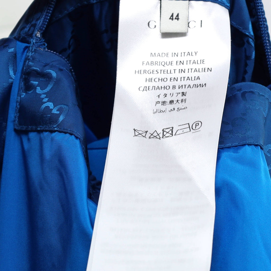 Men's Hooded Zip Windbreaker GG Jacquard Nylon