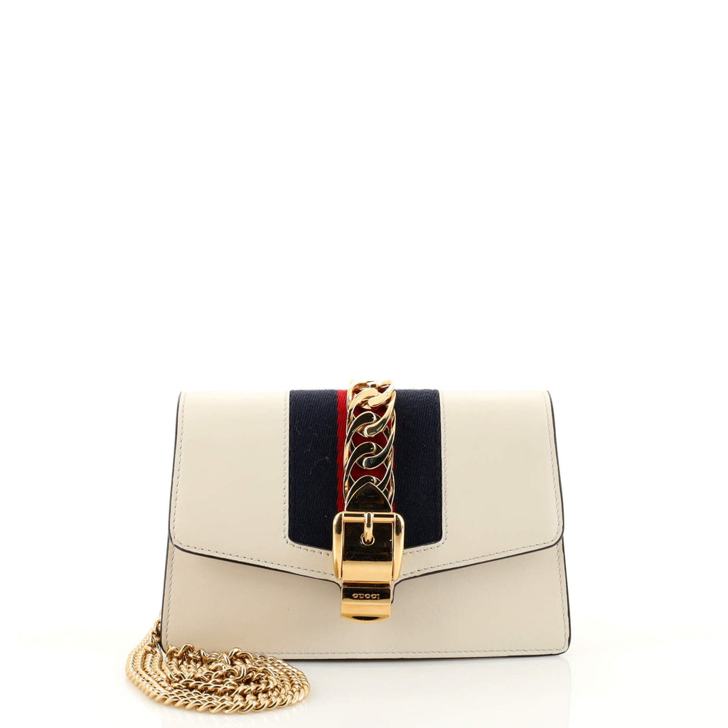 Sylvie Chain Shoulder Bag Leather Super Mini