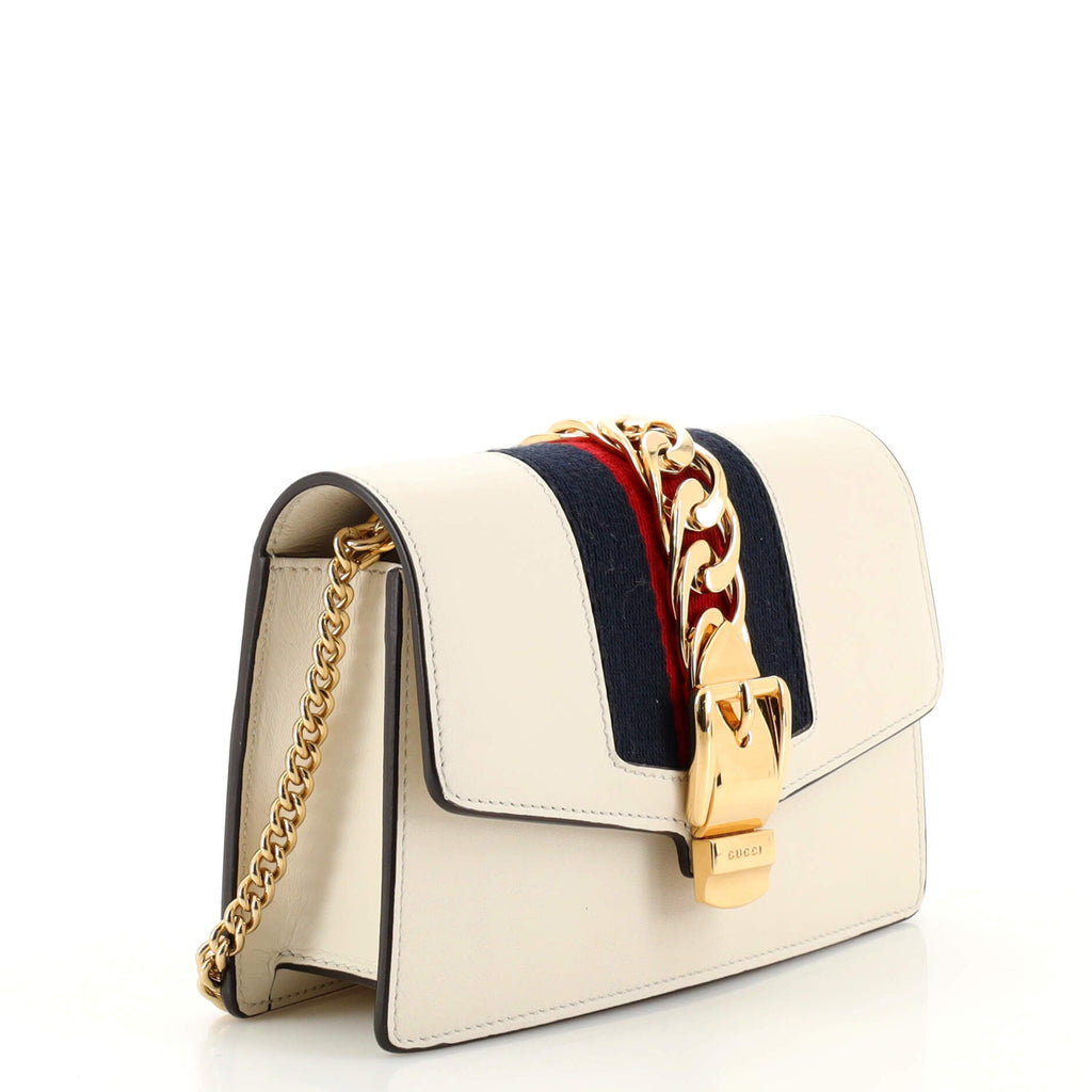 Sylvie Chain Shoulder Bag Leather Super Mini