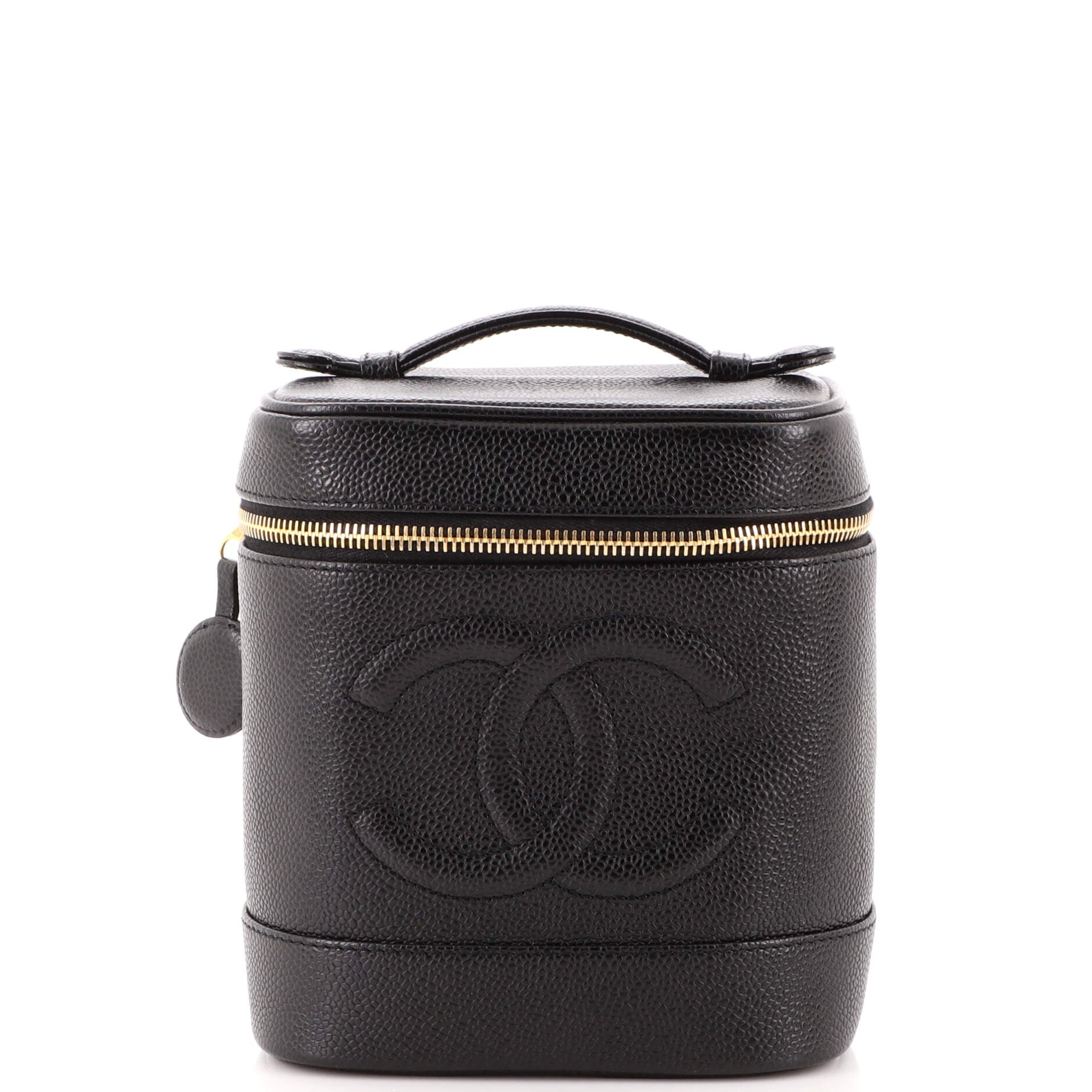 Vintage Timeless Cosmetic Case Caviar Tall
