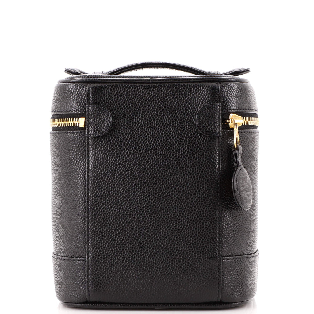 Vintage Timeless Cosmetic Case Caviar Tall