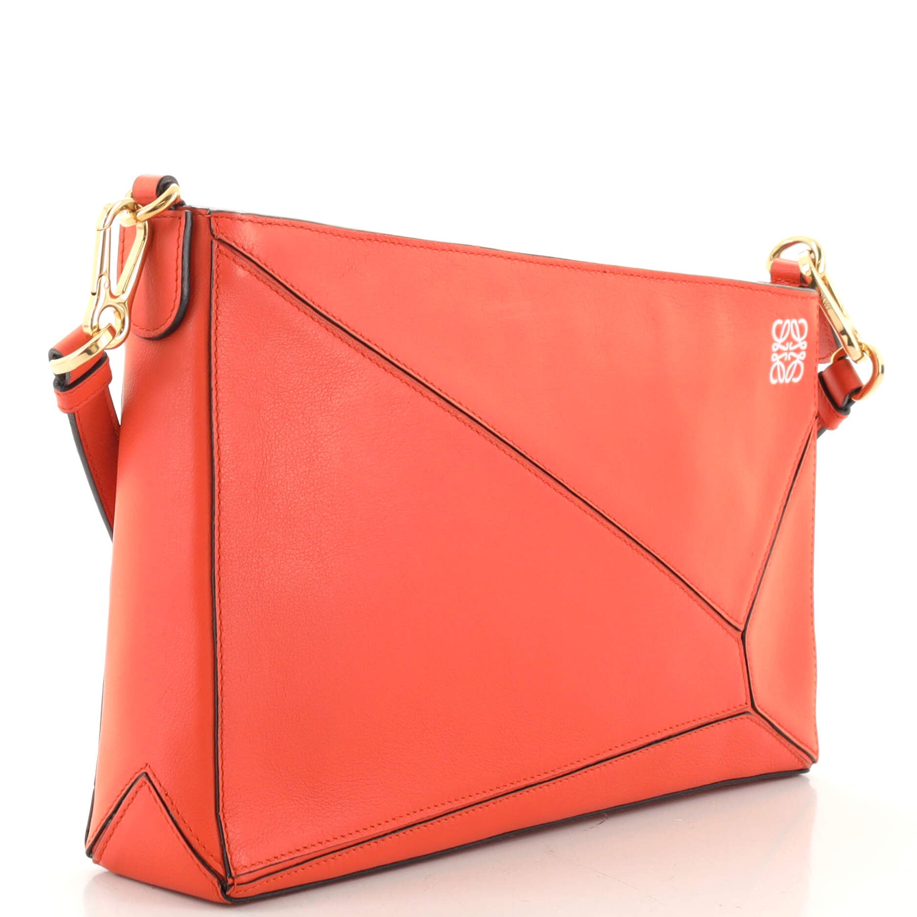 Puzzle Clutch Bag Leather