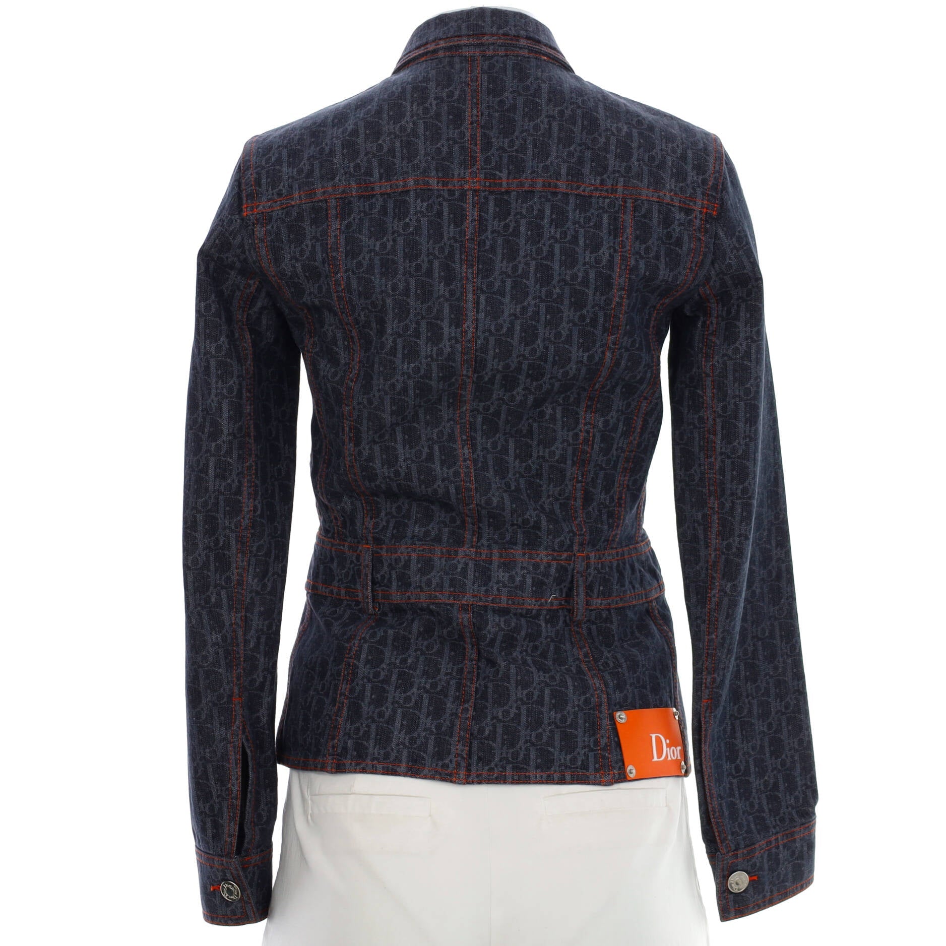 Women's Vintage Flight Belted Jacket Diorissimo Denim