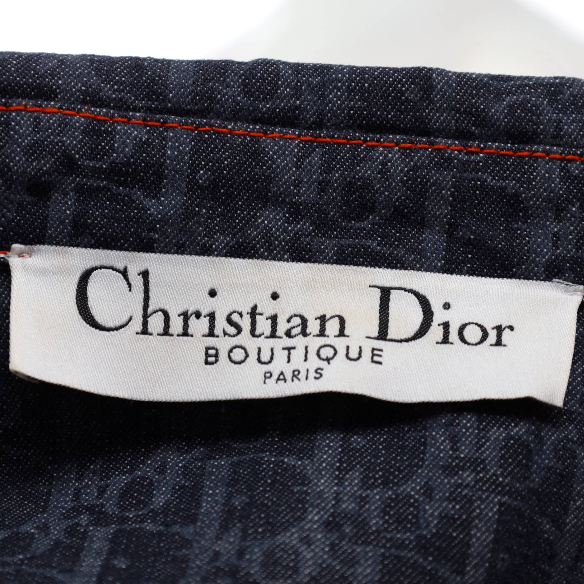 Women's Vintage Flight Belted Jacket Diorissimo Denim