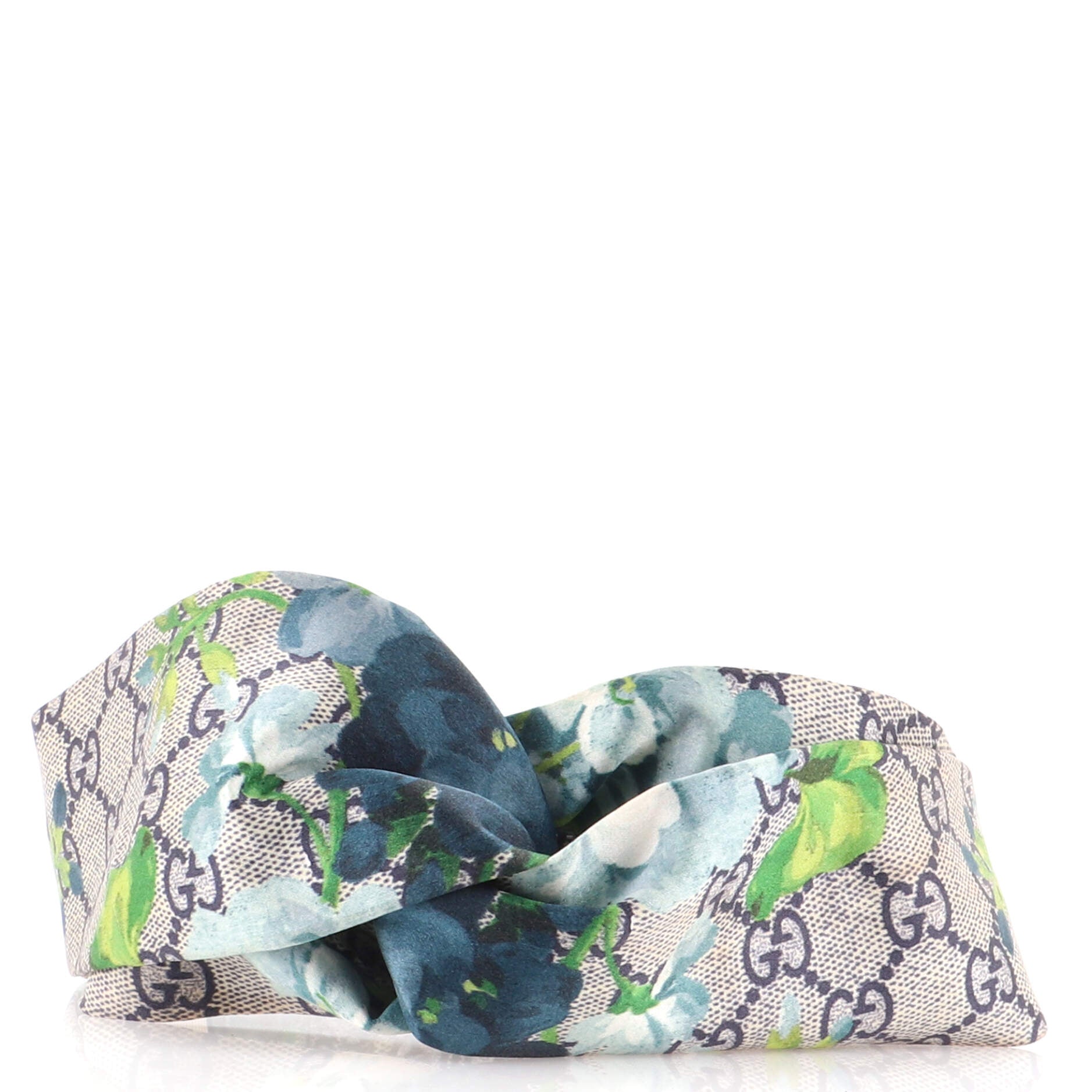 Headband Blooms Print GG Silk