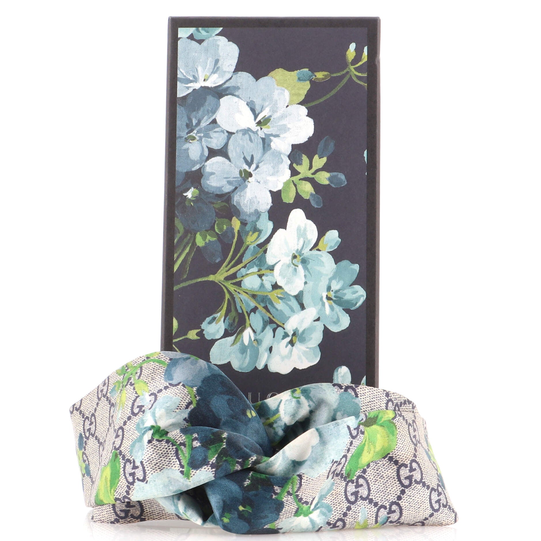 Headband Blooms Print GG Silk