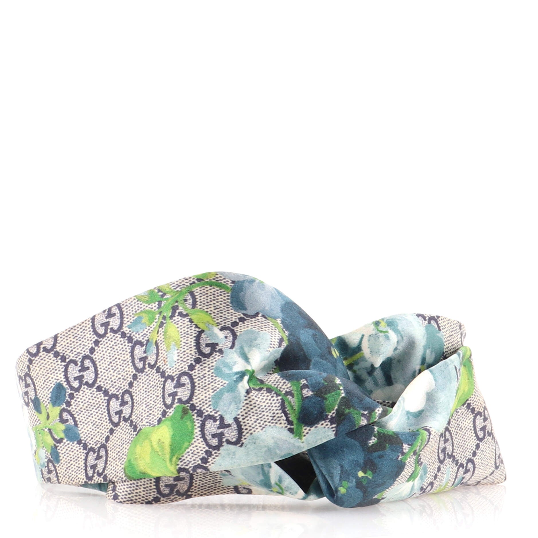 Headband Blooms Print GG Silk