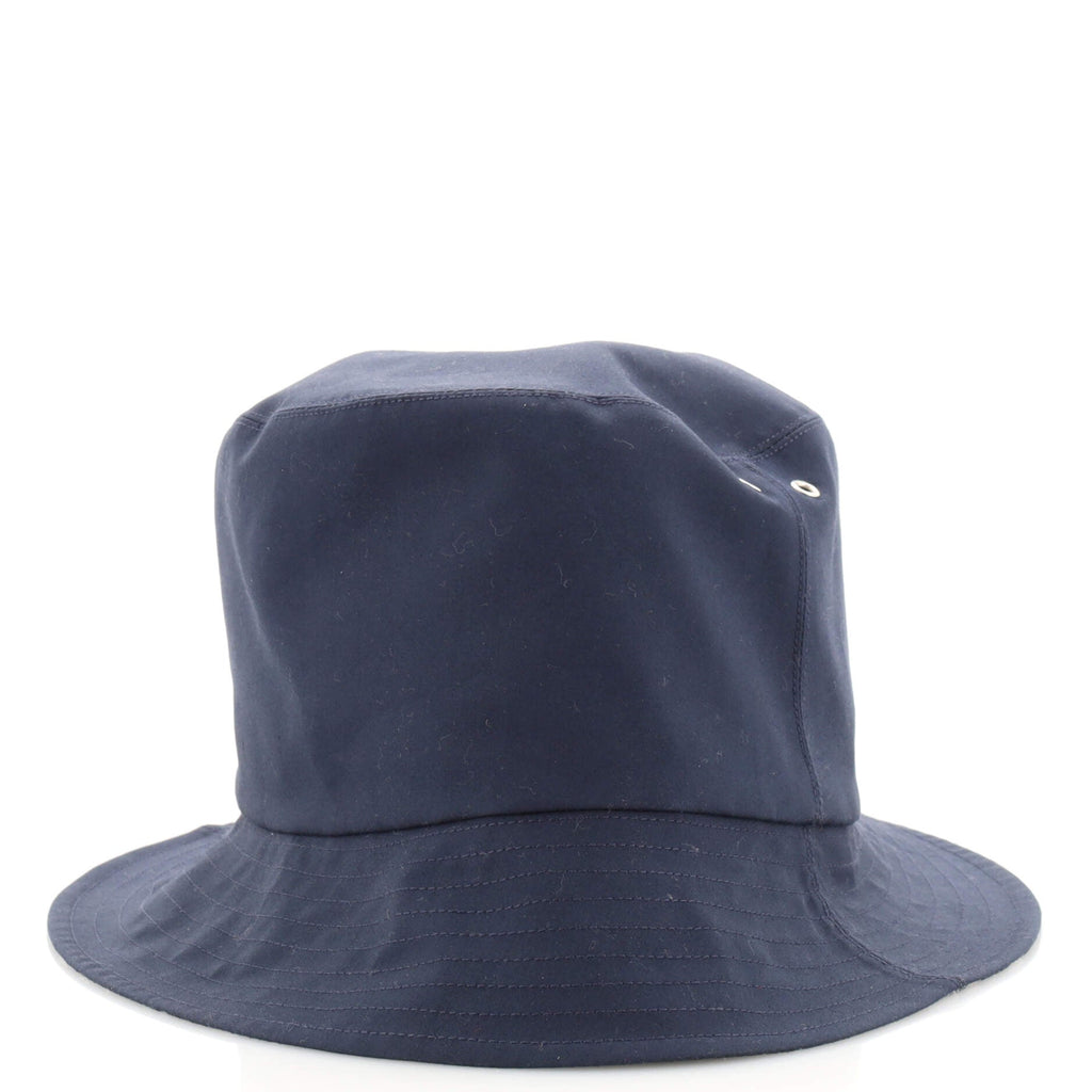 Teddy D Reversible Bucket Hat Cotton and Oblique Canvas