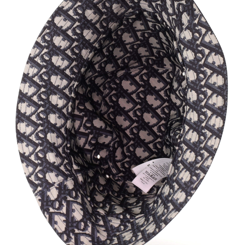 Teddy D Reversible Bucket Hat Cotton and Oblique Canvas