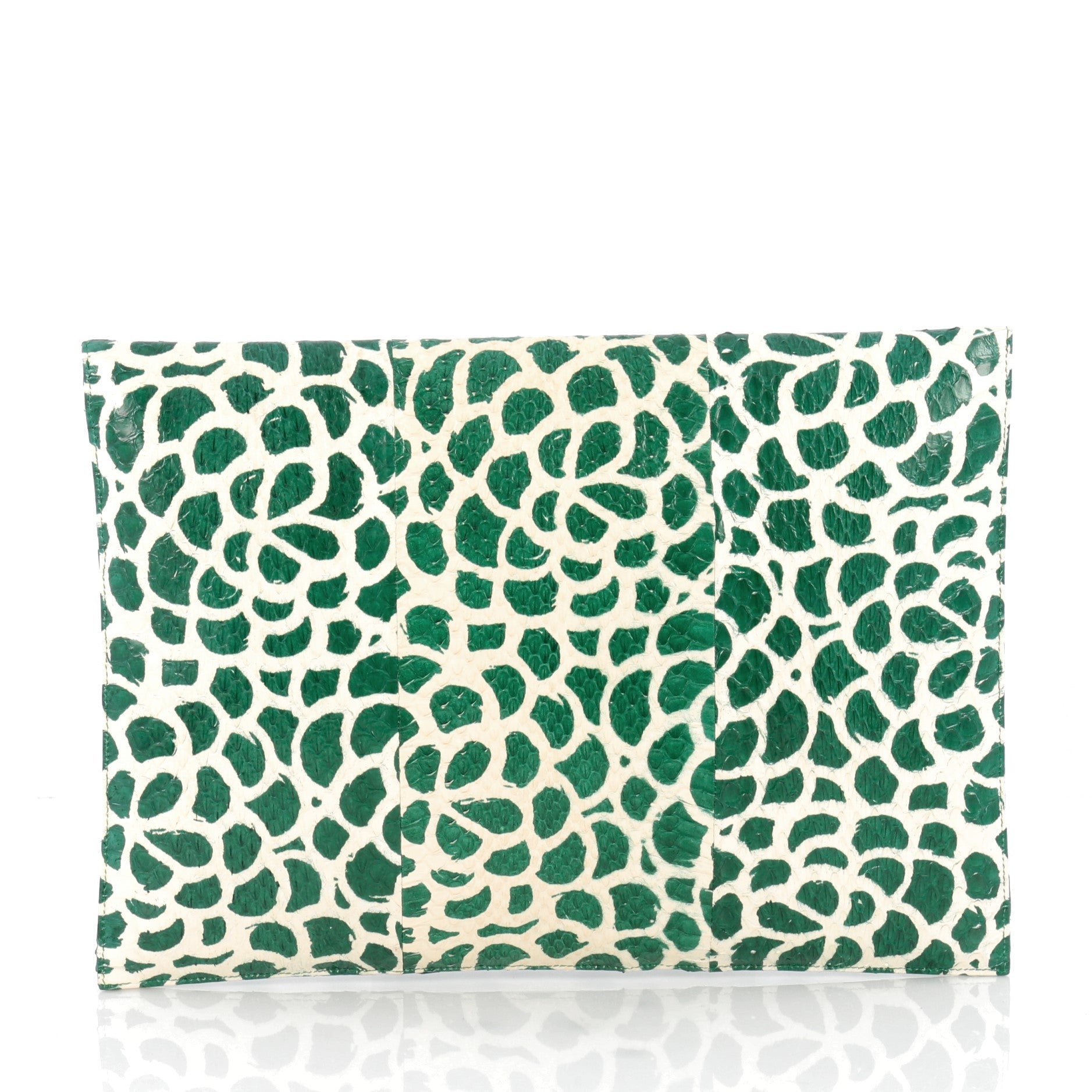 Grafton Flat Envelope Clutch Printed Snakeskin Large