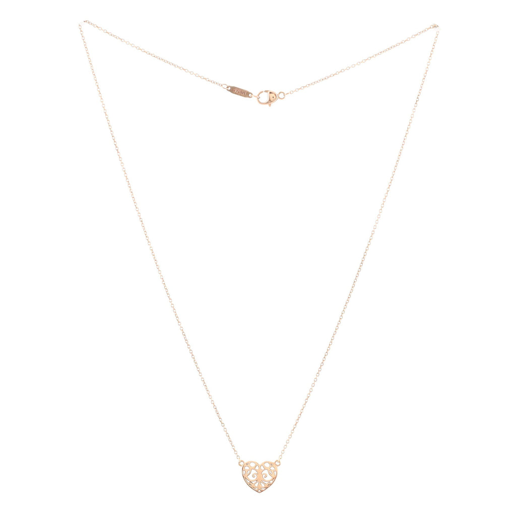 Enchant Heart Station Necklace Rubedo Metal Mini