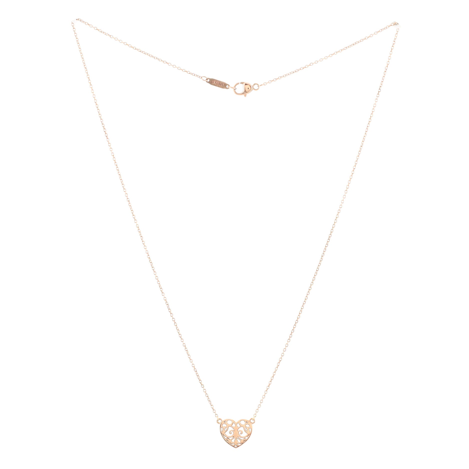 Enchant Heart Station Necklace Rubedo Metal Mini
