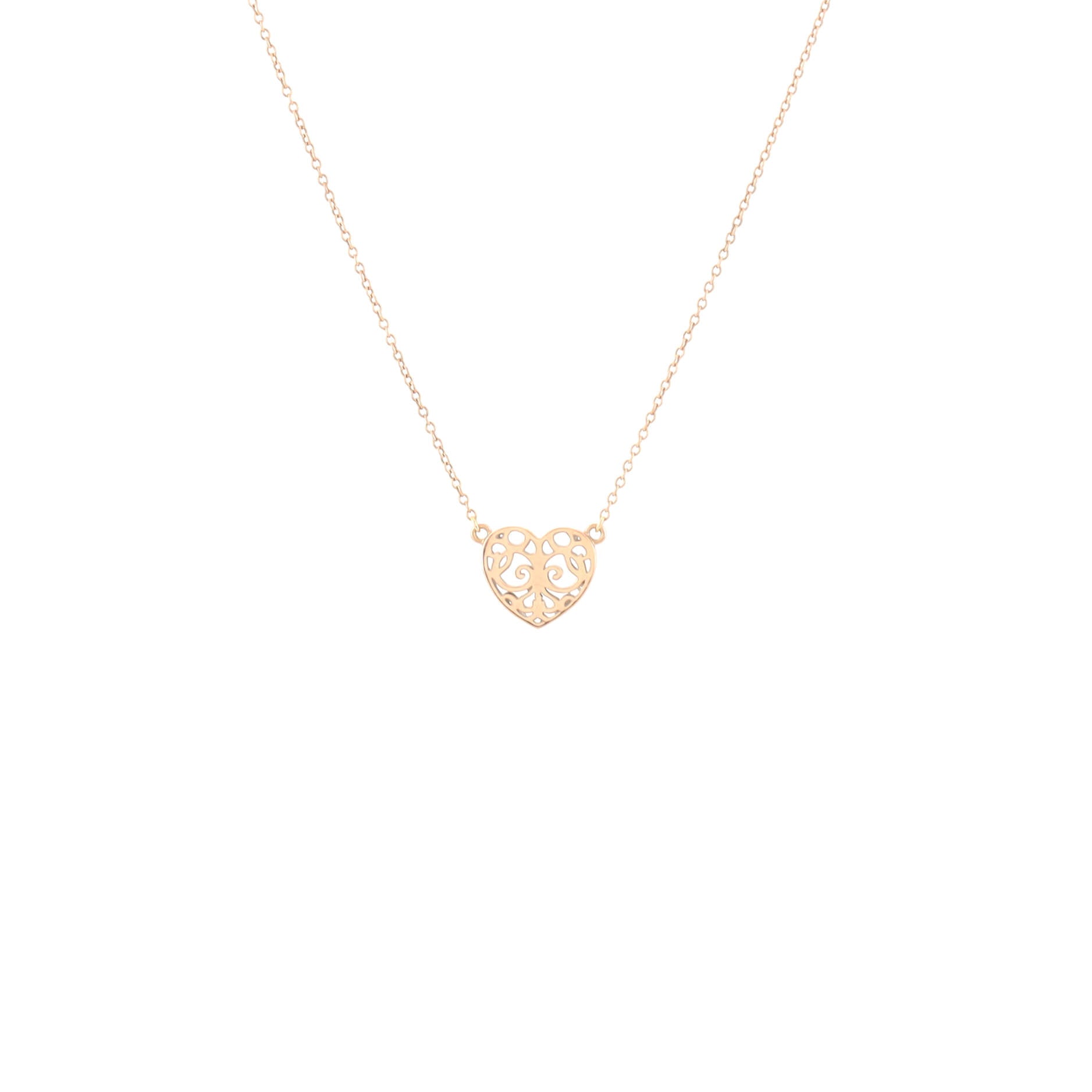 Enchant Heart Station Necklace Rubedo Metal Mini