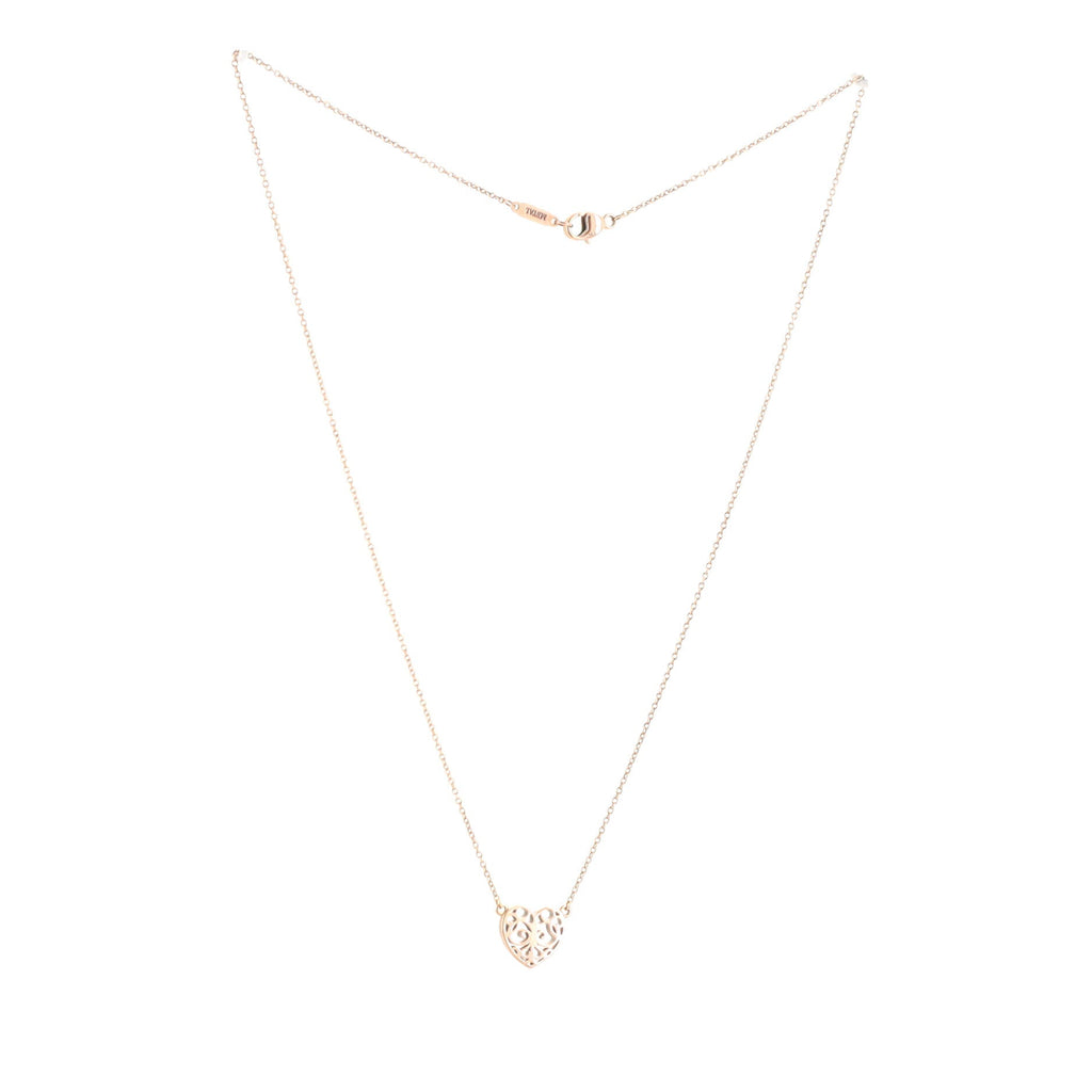 Enchant Heart Station Necklace Rubedo Metal Mini