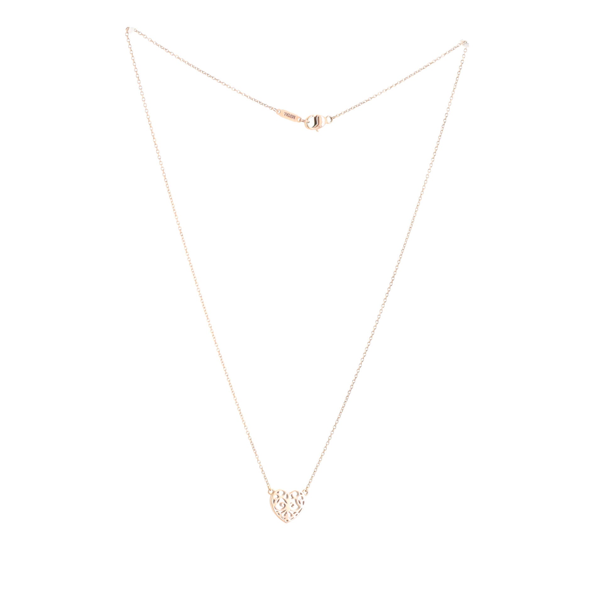 Enchant Heart Station Necklace Rubedo Metal Mini