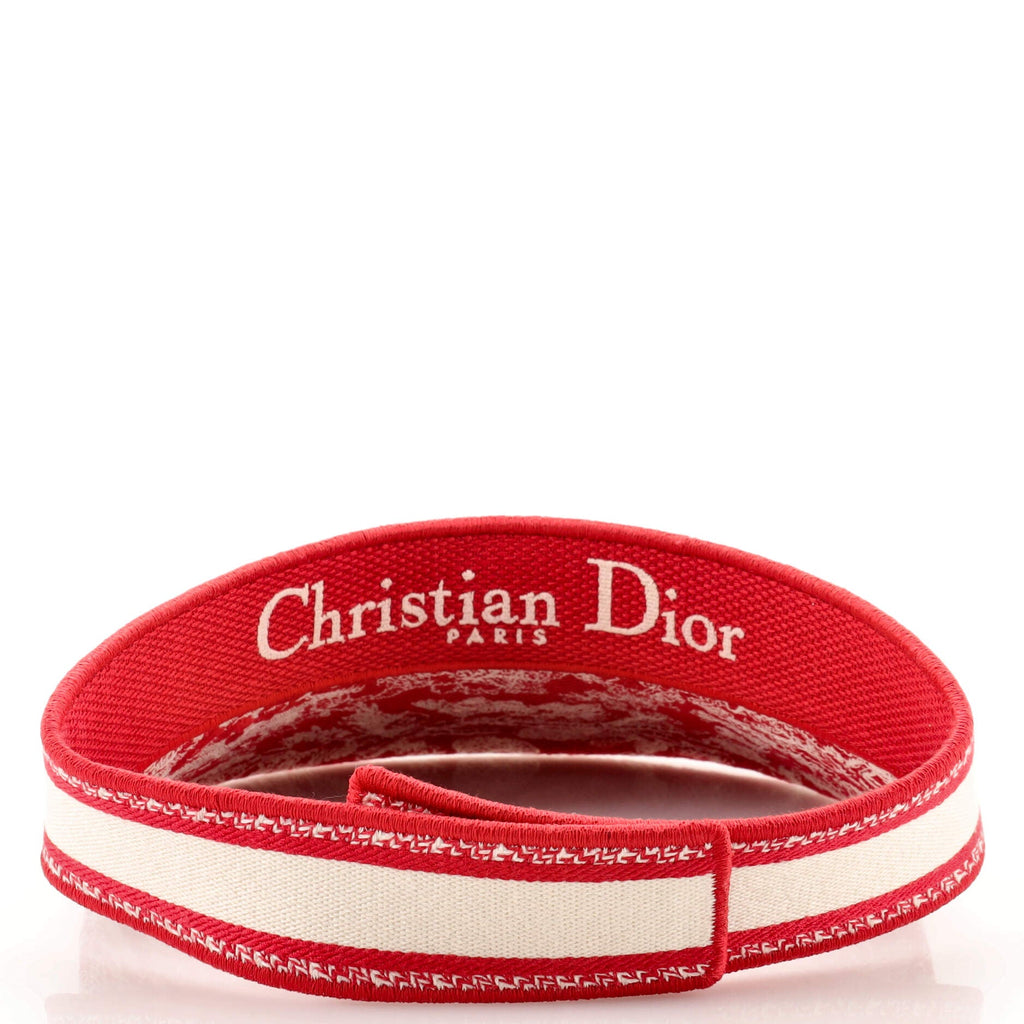 Dioriviera Visor Embroidered Canvas Medium