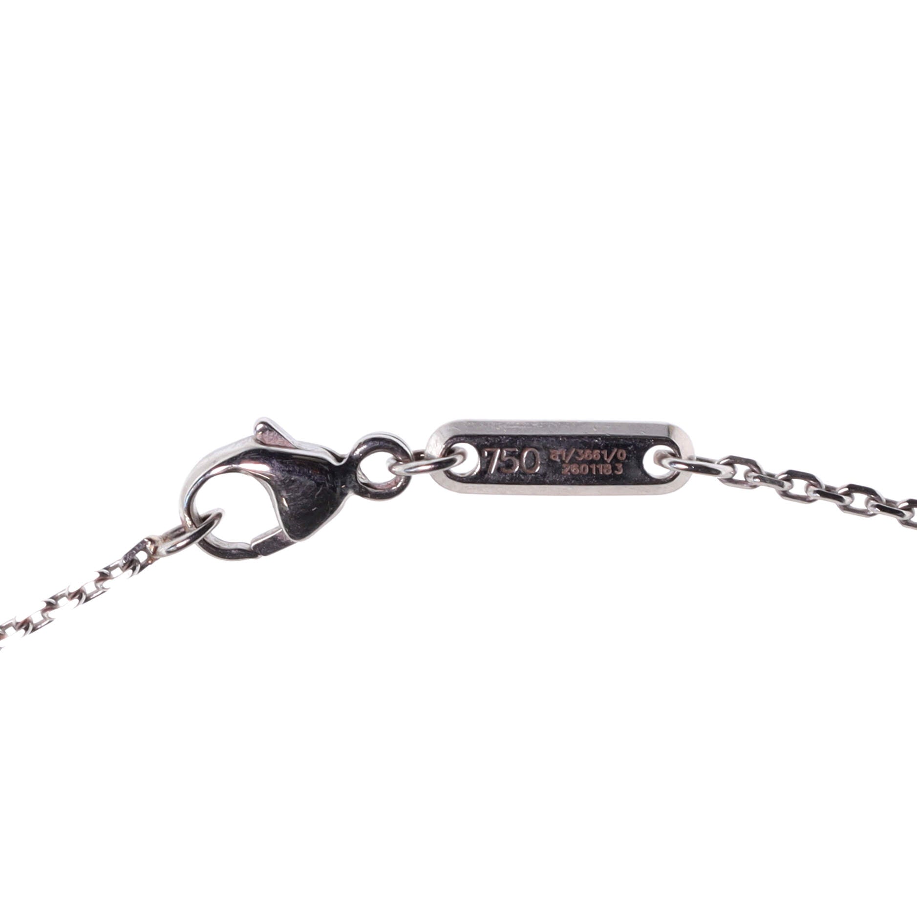 Circle Pendant Necklace 18K White Gold and Diamonds
