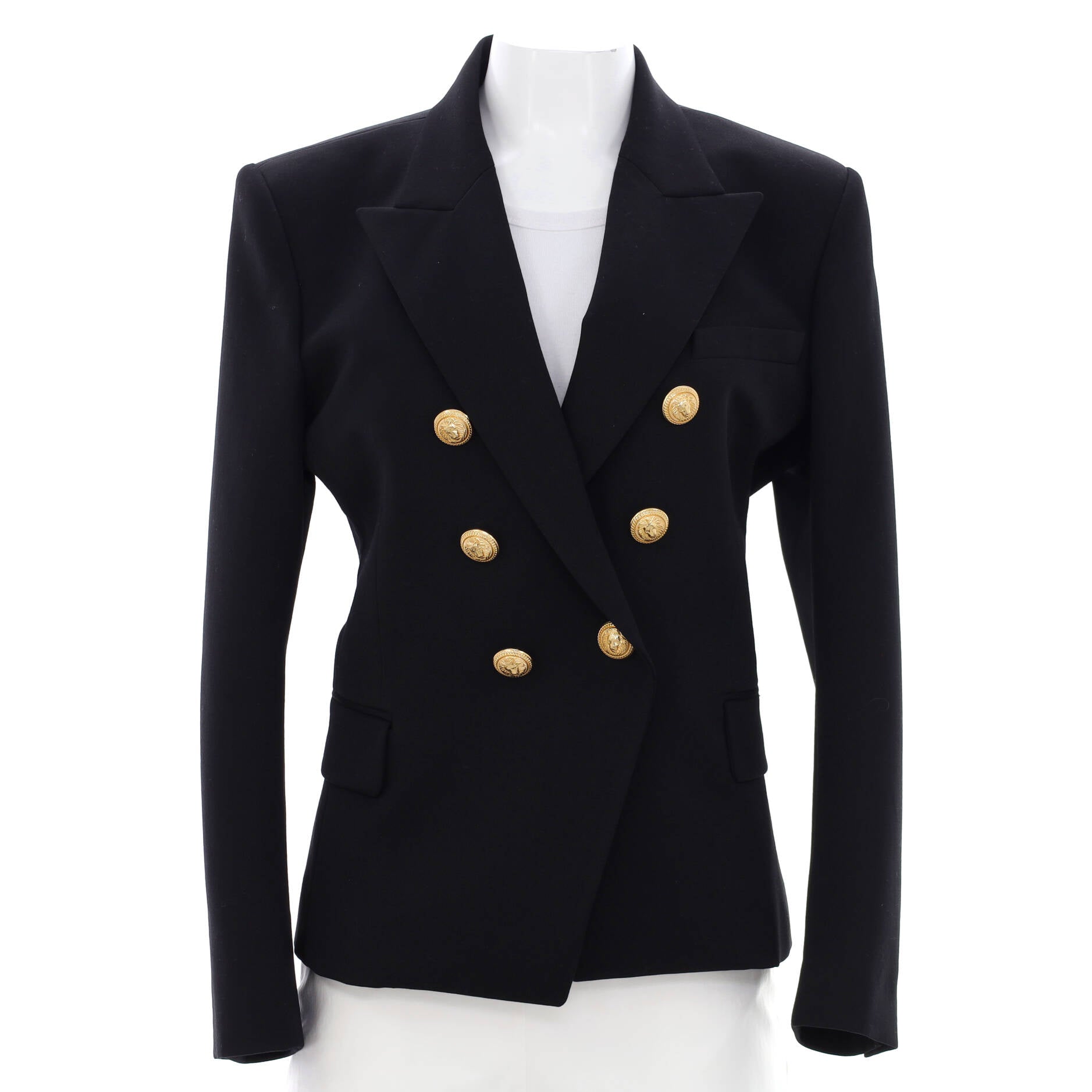 Women's Double Breasted Blazer Viscose Blend