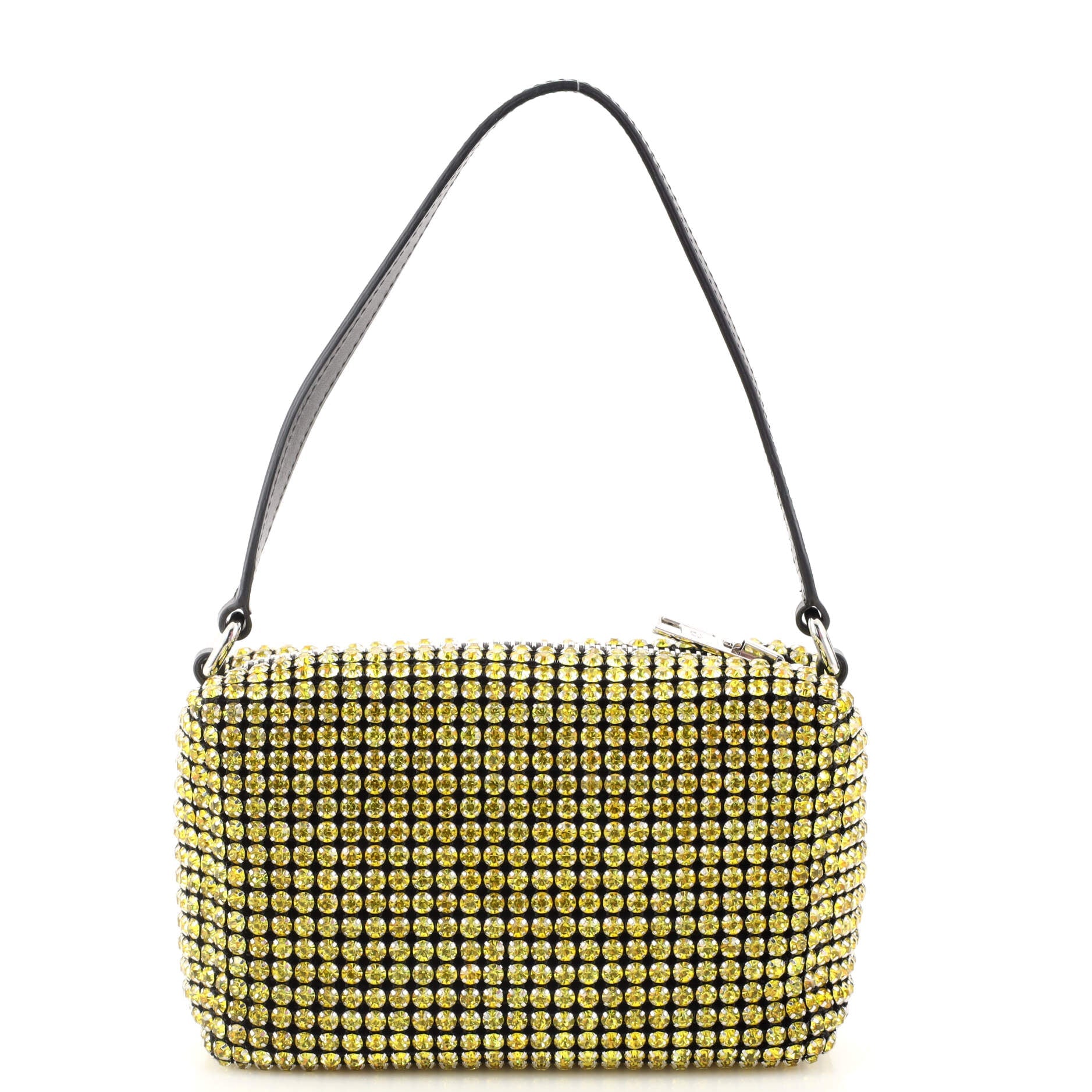 Wangloc Pouch Rhinestone Embellished Mesh Mini