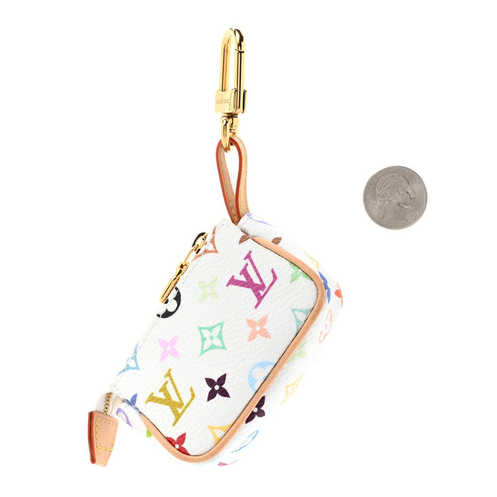 LV X TM Monogram Multicolor Micro Pochette White