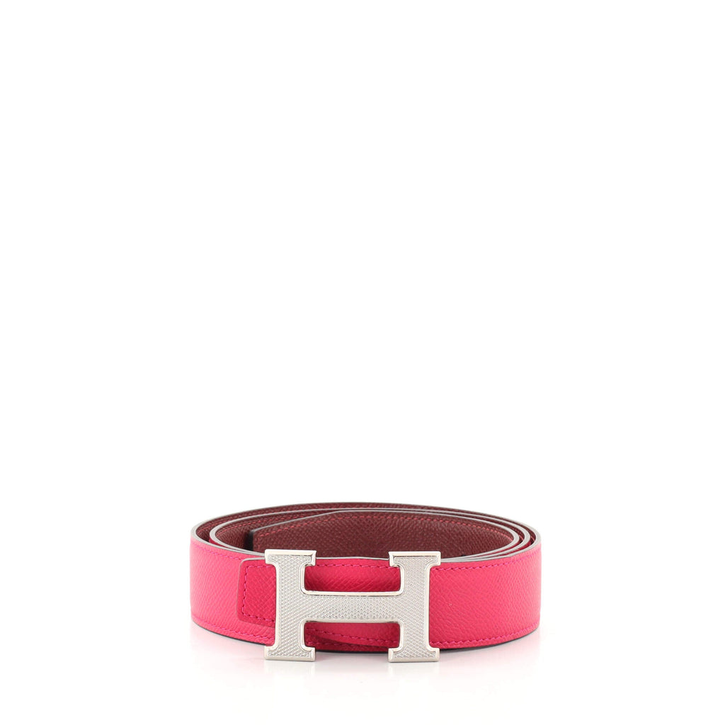 Constance Reversible Belt Leather with Guilloche Hardware Medium 85