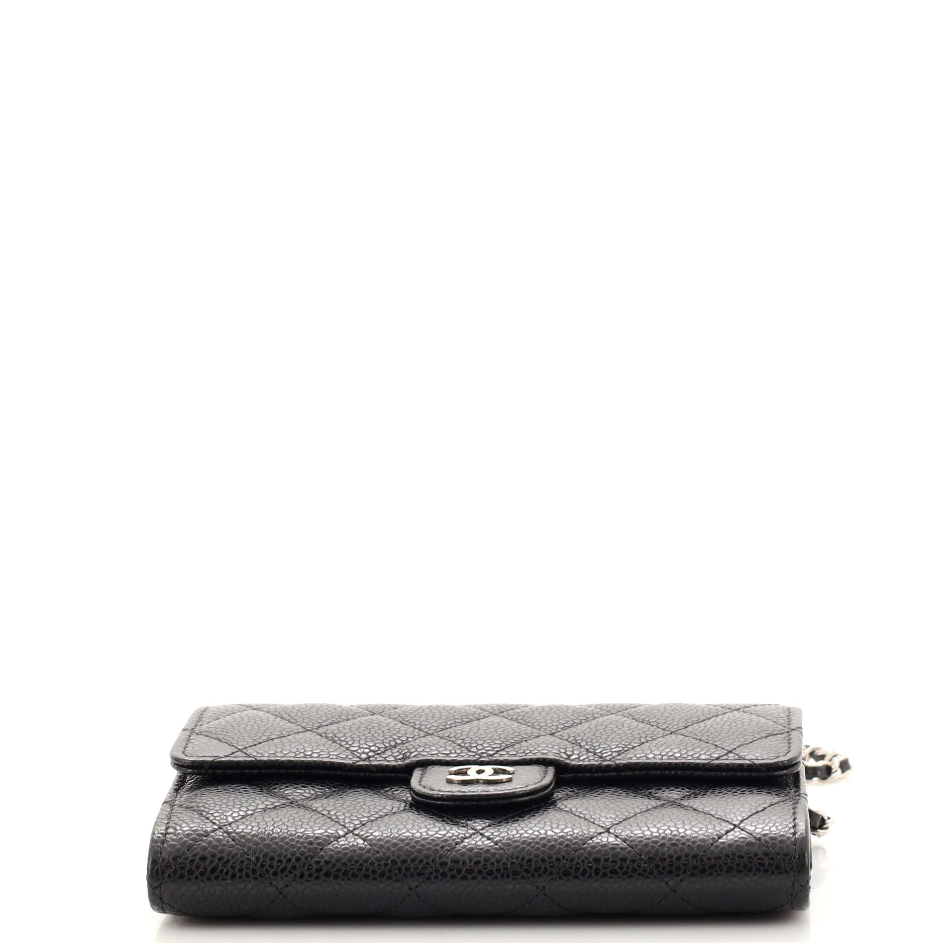 Classic Flap Wallet Crossbody Bag Quilted Caviar Mini