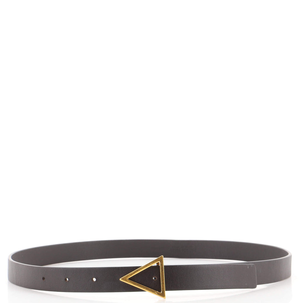 Triangle Buckle Belt Leather Thin 80
