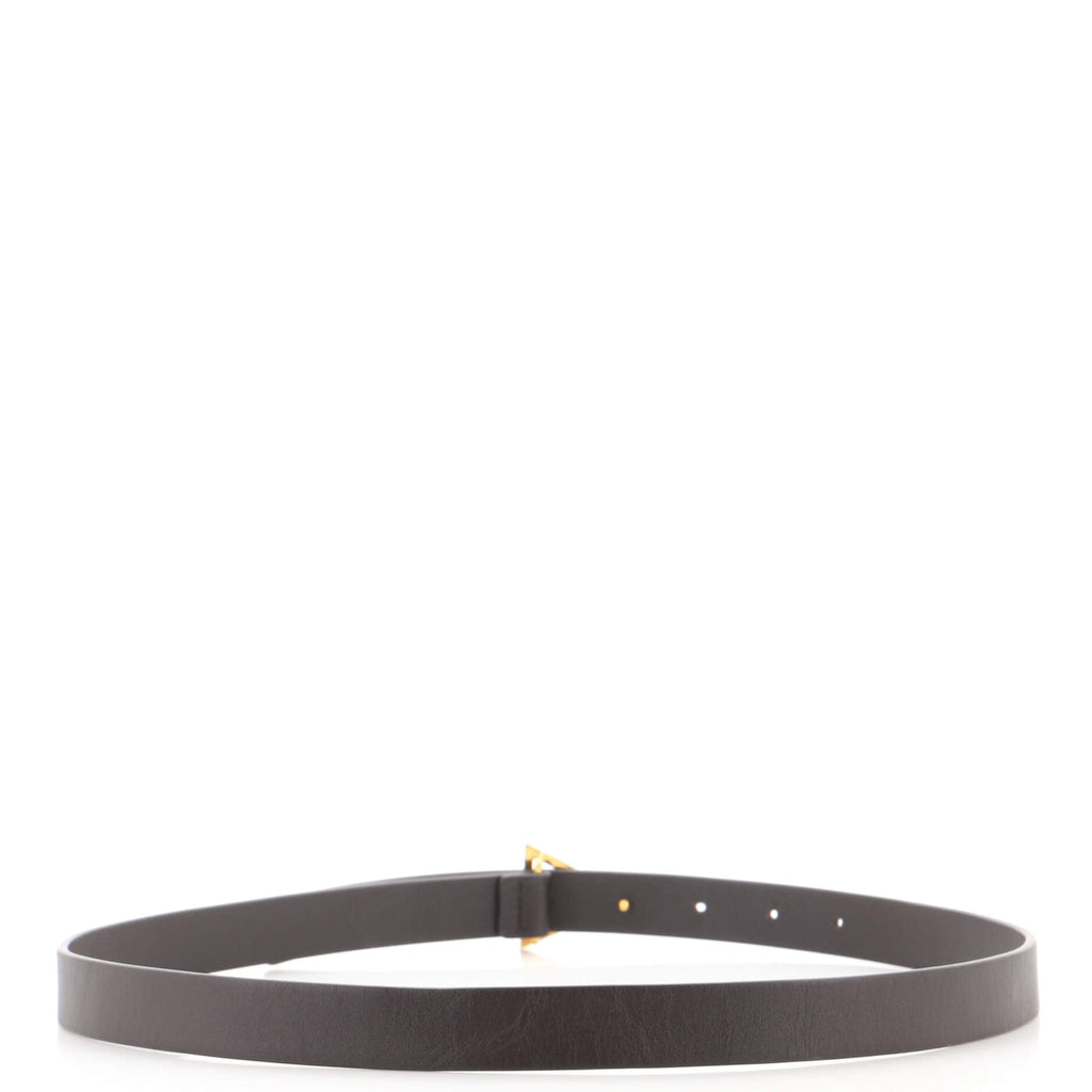 Triangle Buckle Belt Leather Thin 80