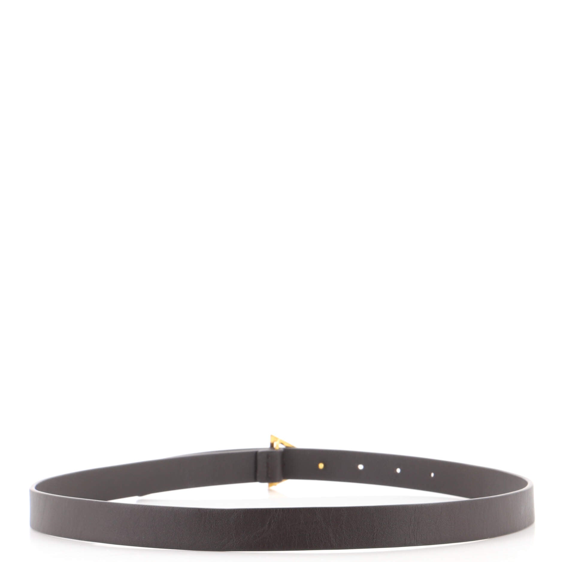 Triangle Buckle Belt Leather Thin 80