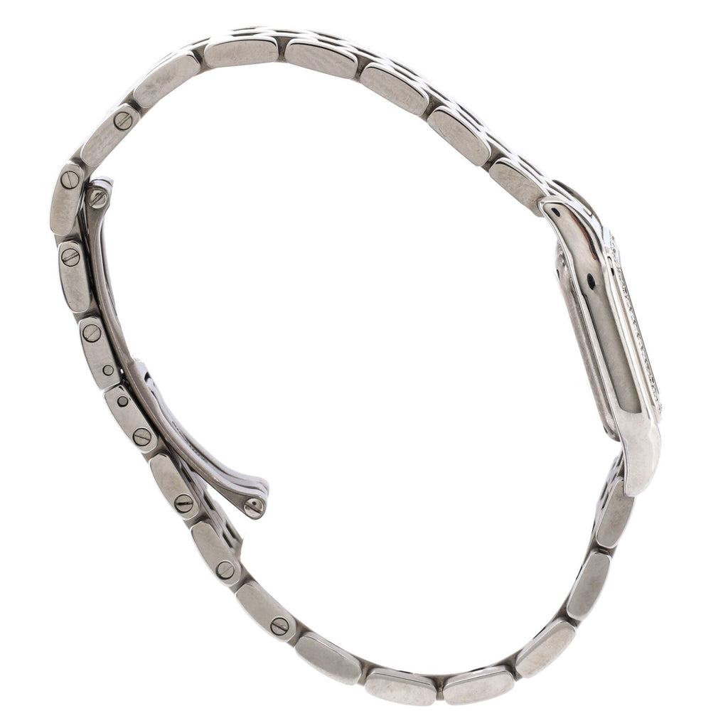 Panthere de Cartier Quartz Watch Stainless Steel with Diamond Bezel 22