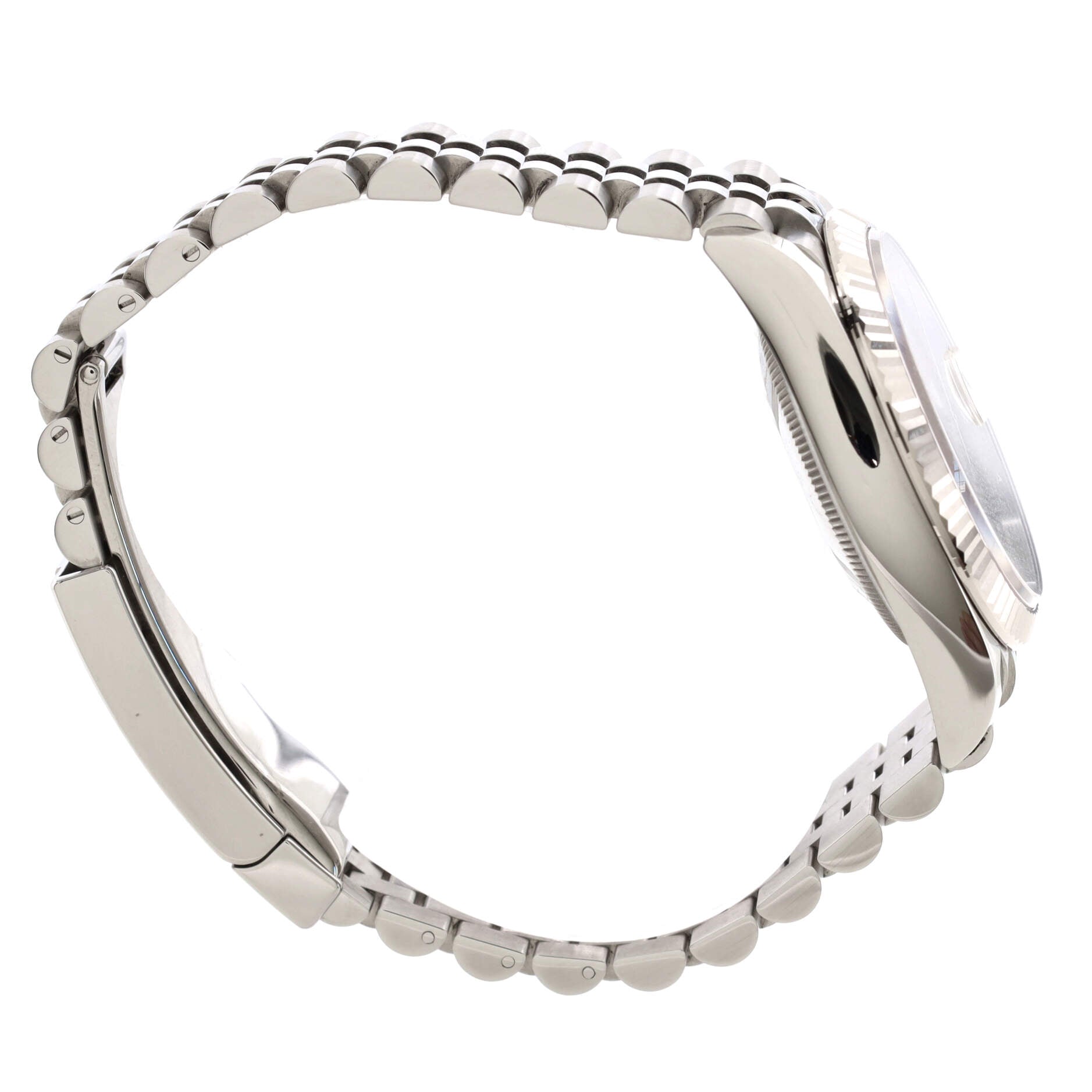 Oyster Perpetual Datejust Automatic Watch Stainless Steel and White Gold with Diamond VI and IX Numerals 36