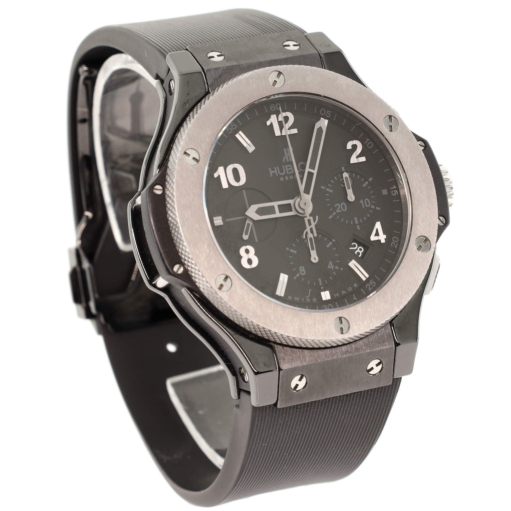 Big Bang Ice Bang Chronograph Automatic Watch Stainless Steel with Ceramic and Rubber 44