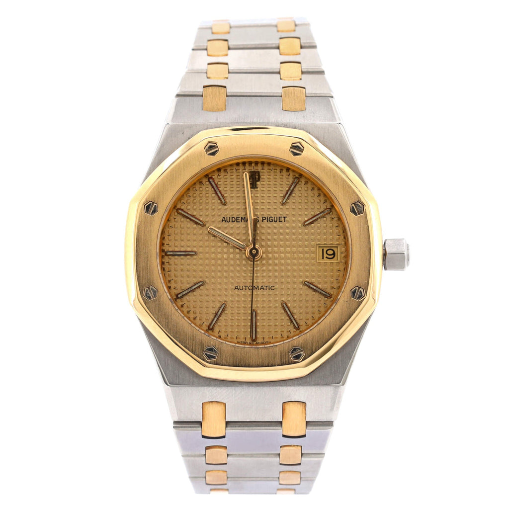 Royal Oak Date Automatic Watch Stainless Steel and Yellow Gold 36