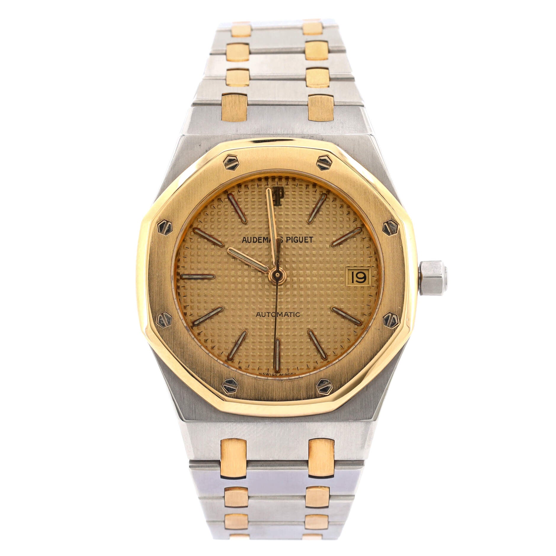 Royal Oak Date Automatic Watch Stainless Steel and Yellow Gold 36