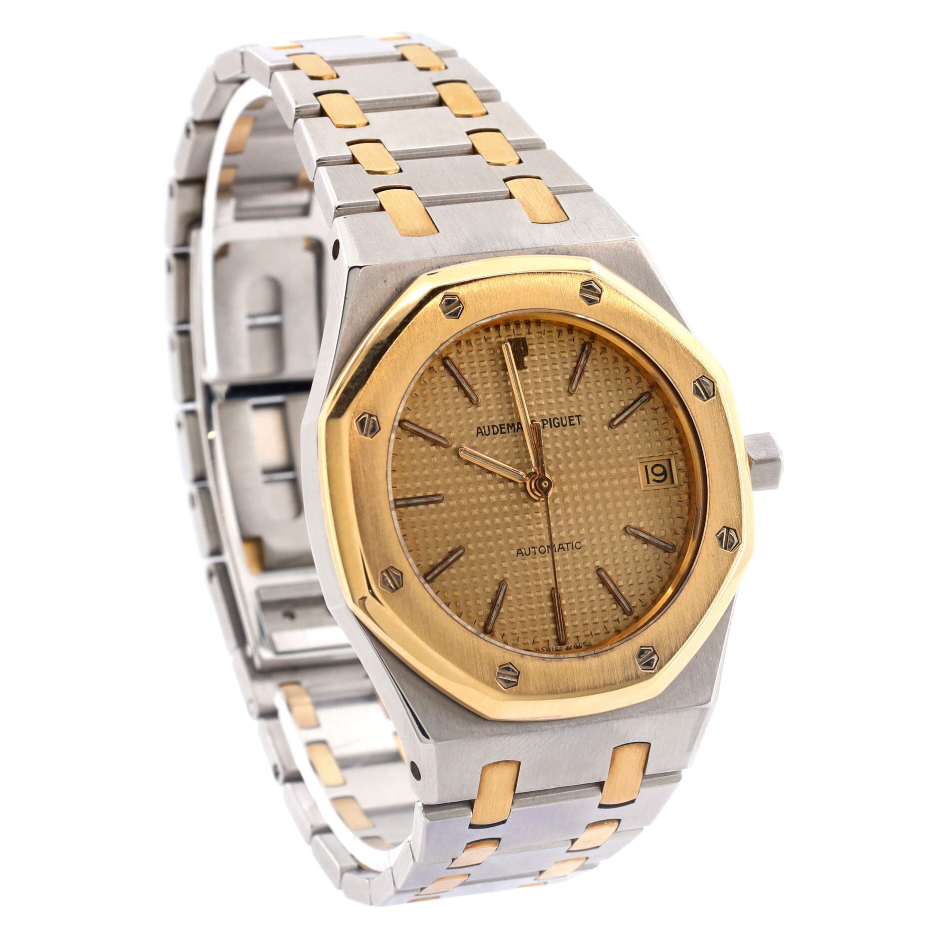 Royal Oak Date Automatic Watch Stainless Steel and Yellow Gold 36