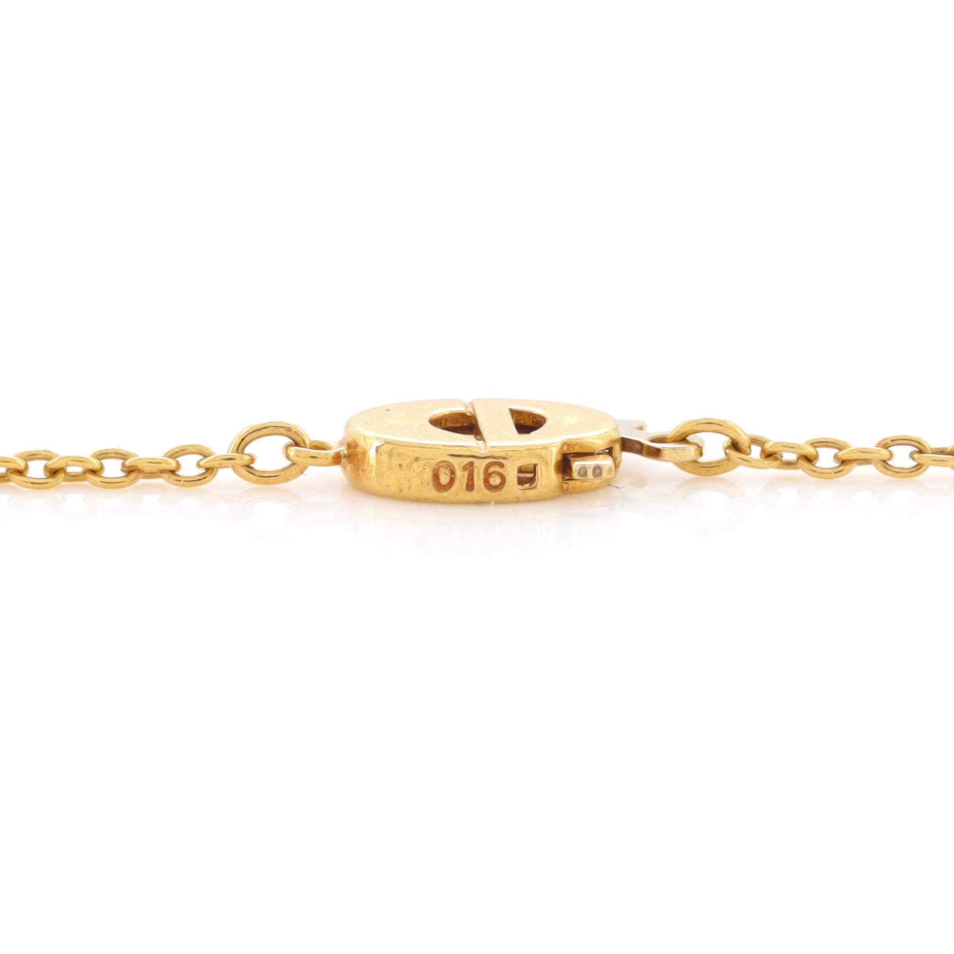 Roller Pendant Necklace 18K Yellow Gold with Diamonds