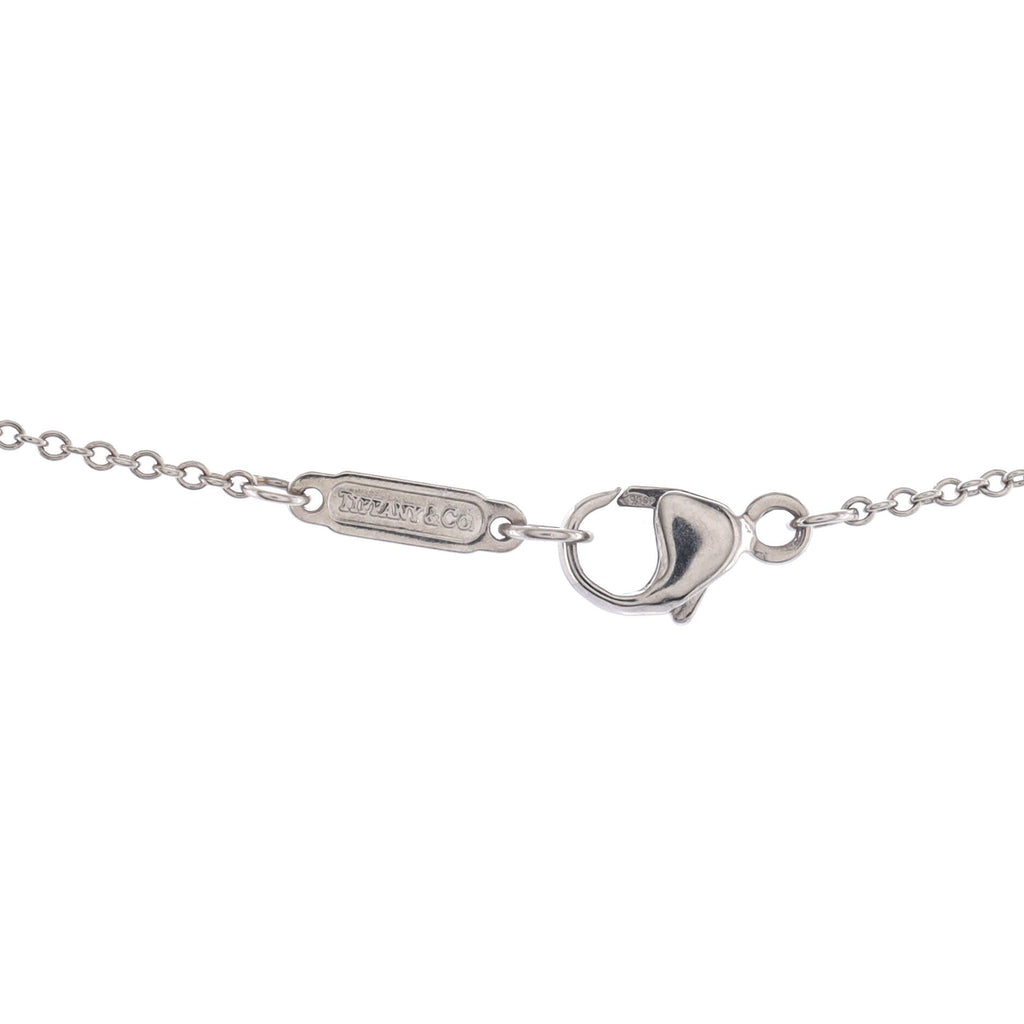 Jazz Graduated Drop Pendant Necklace Platinum and Diamonds