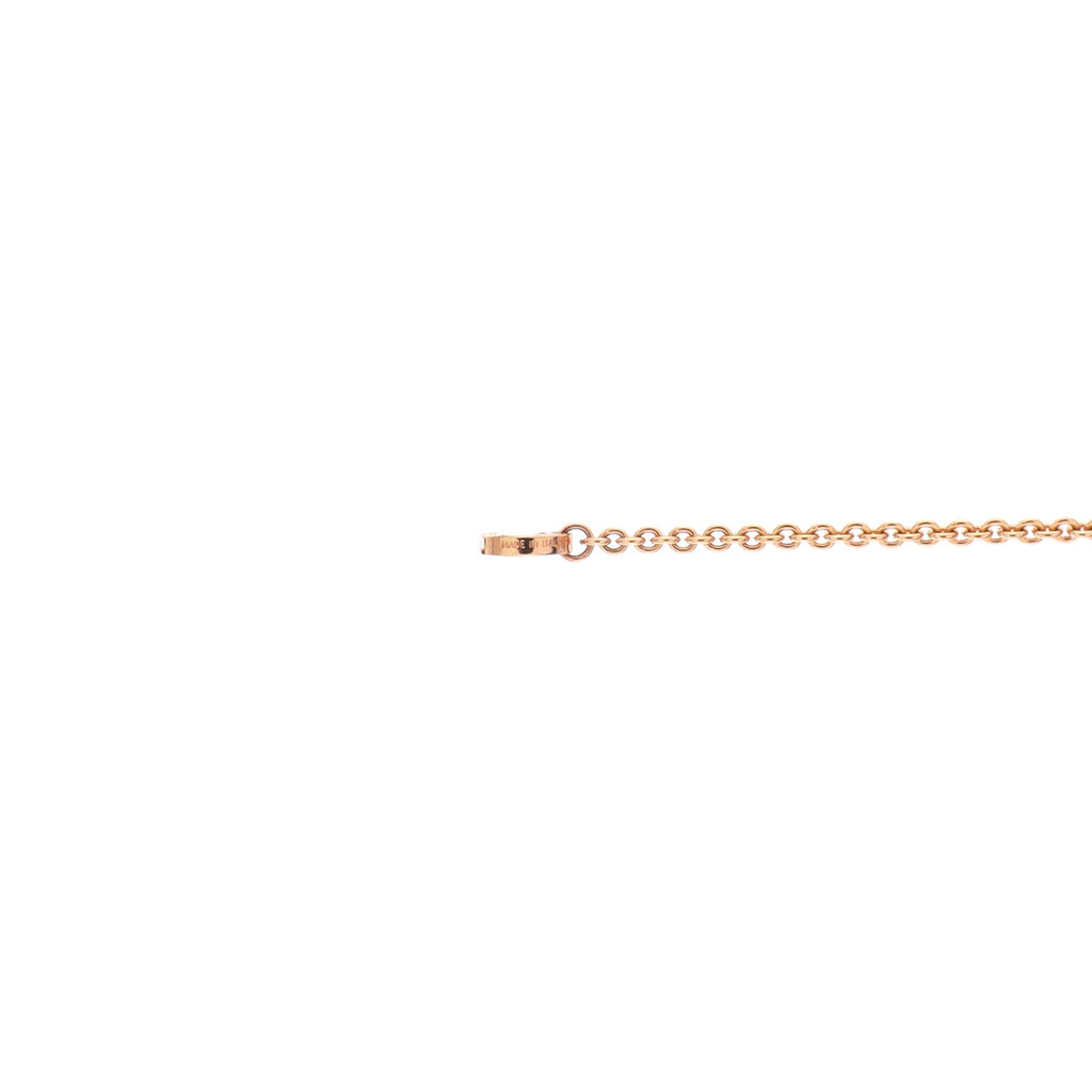 Divas' Dream Long Necklace 18K Rose Gold with Mother of Pearl and Onyx