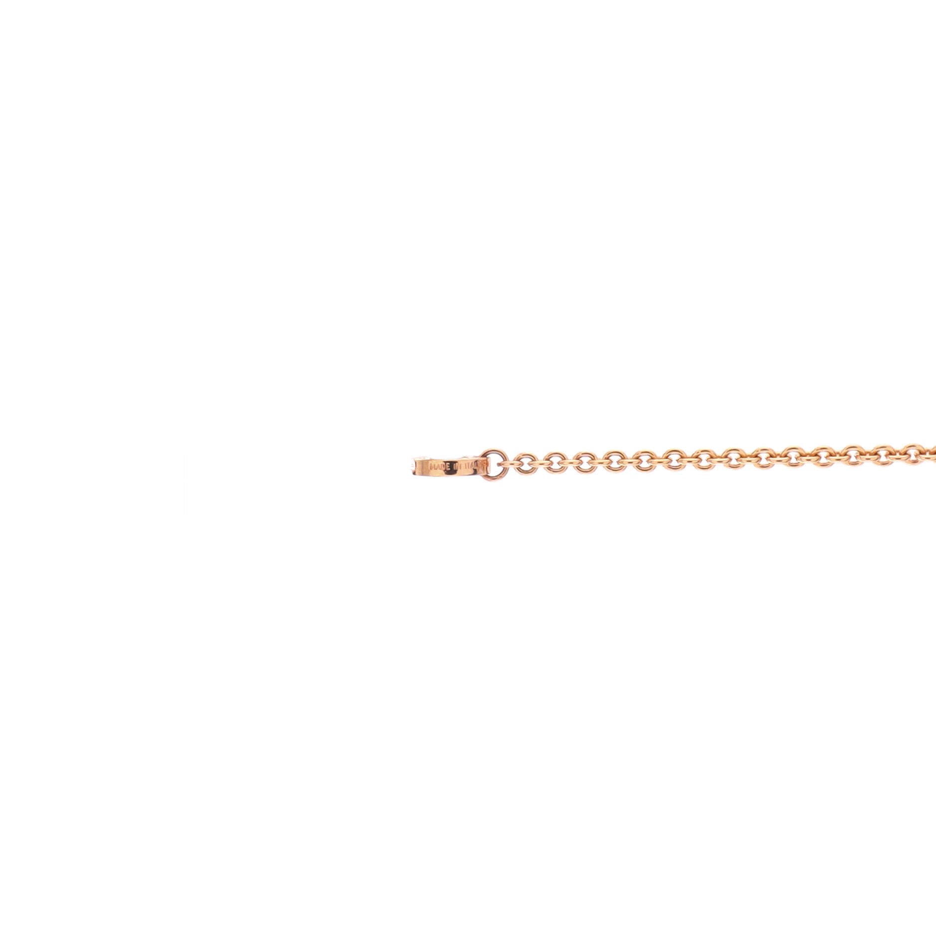 Divas' Dream Long Necklace 18K Rose Gold with Mother of Pearl and Onyx