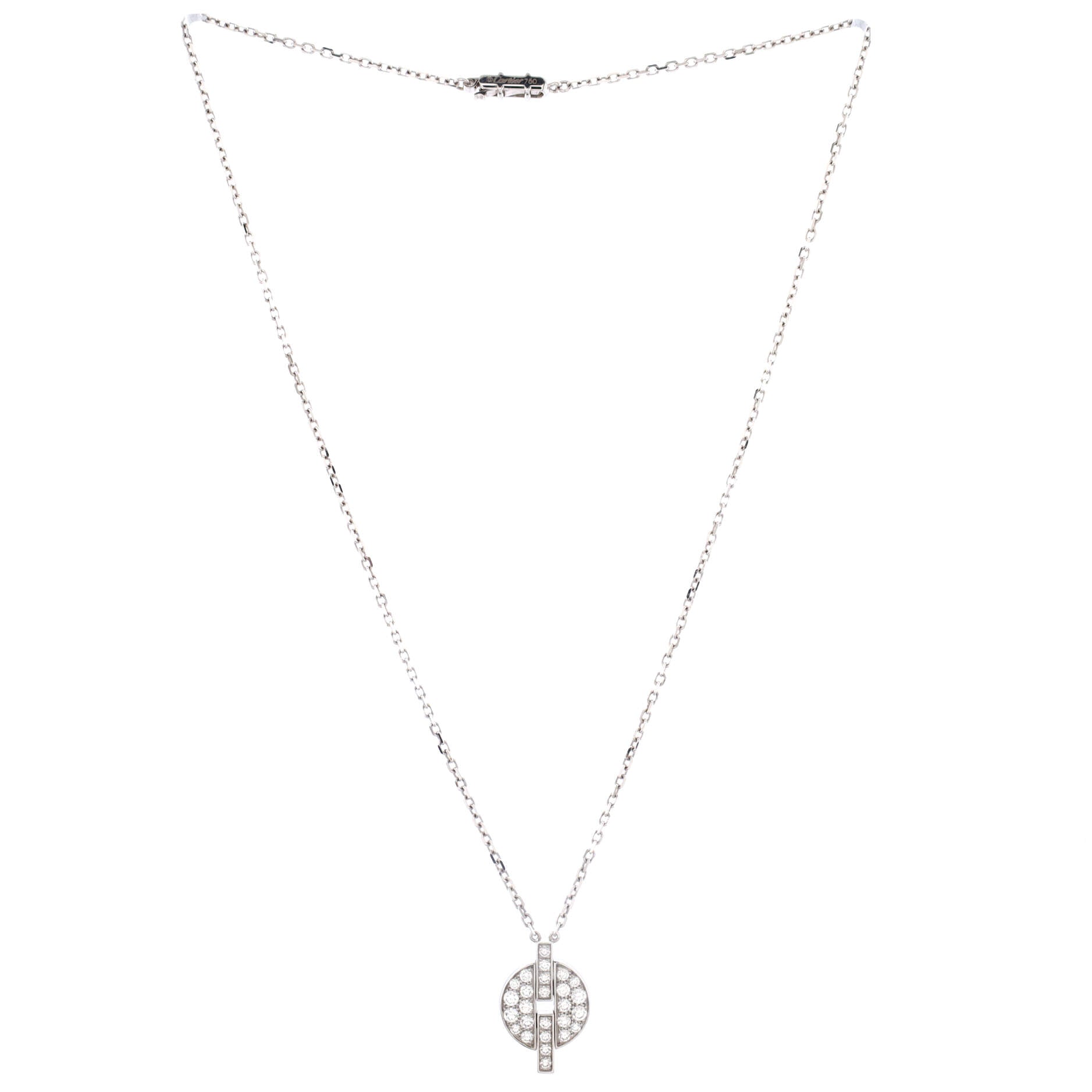 Himalia Pendant Necklace 18K White Gold and Diamonds