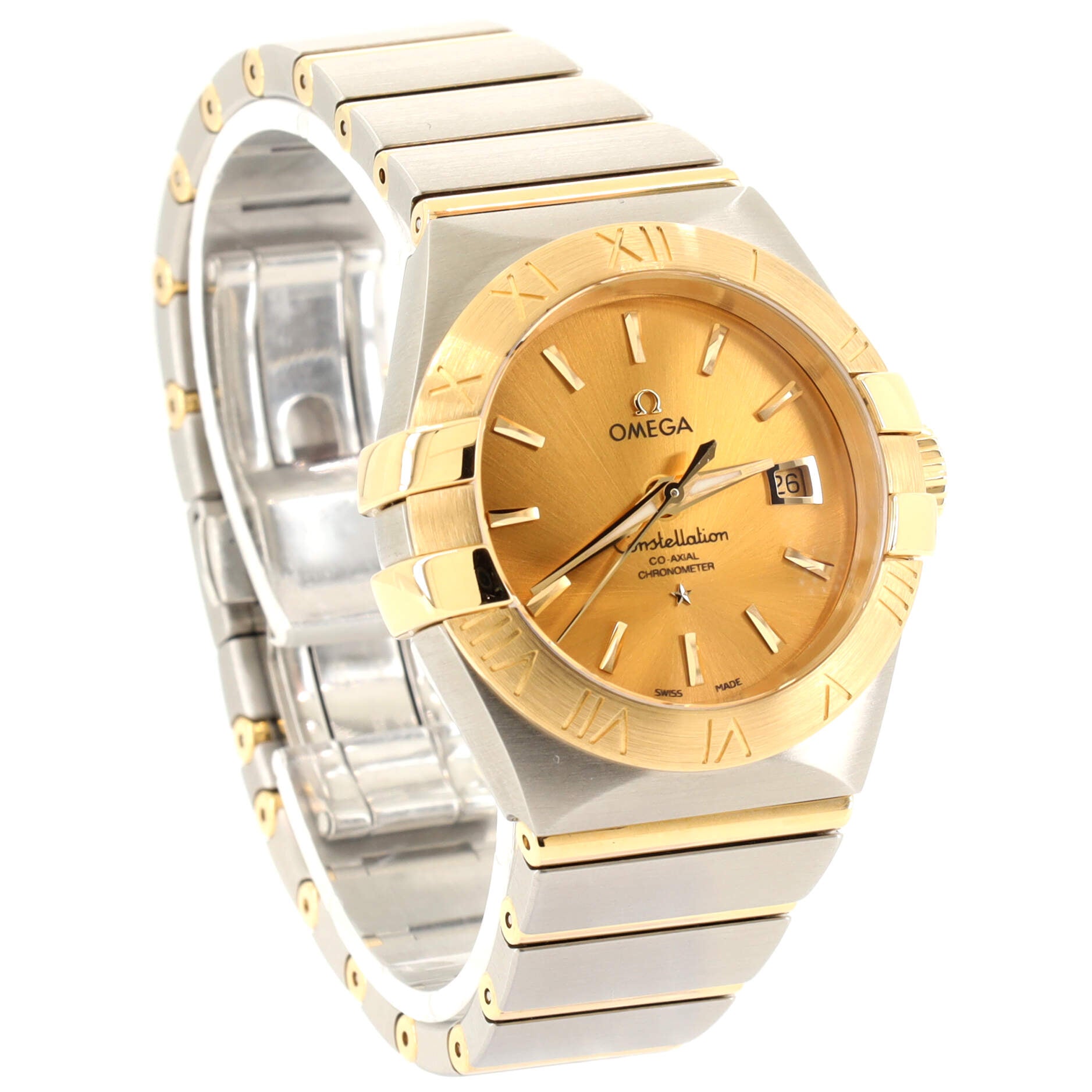 Constellation Chronometer Co-Axial Automatic Watch Stainless Steel and Yellow Gold 31