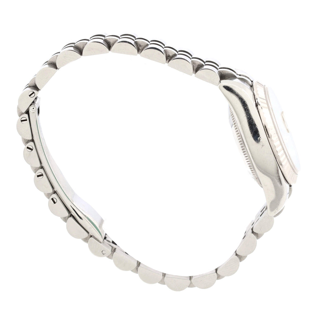 Oyster Perpetual Datejust Automatic Watch Stainless Steel and White Gold with Diamond Markers 26