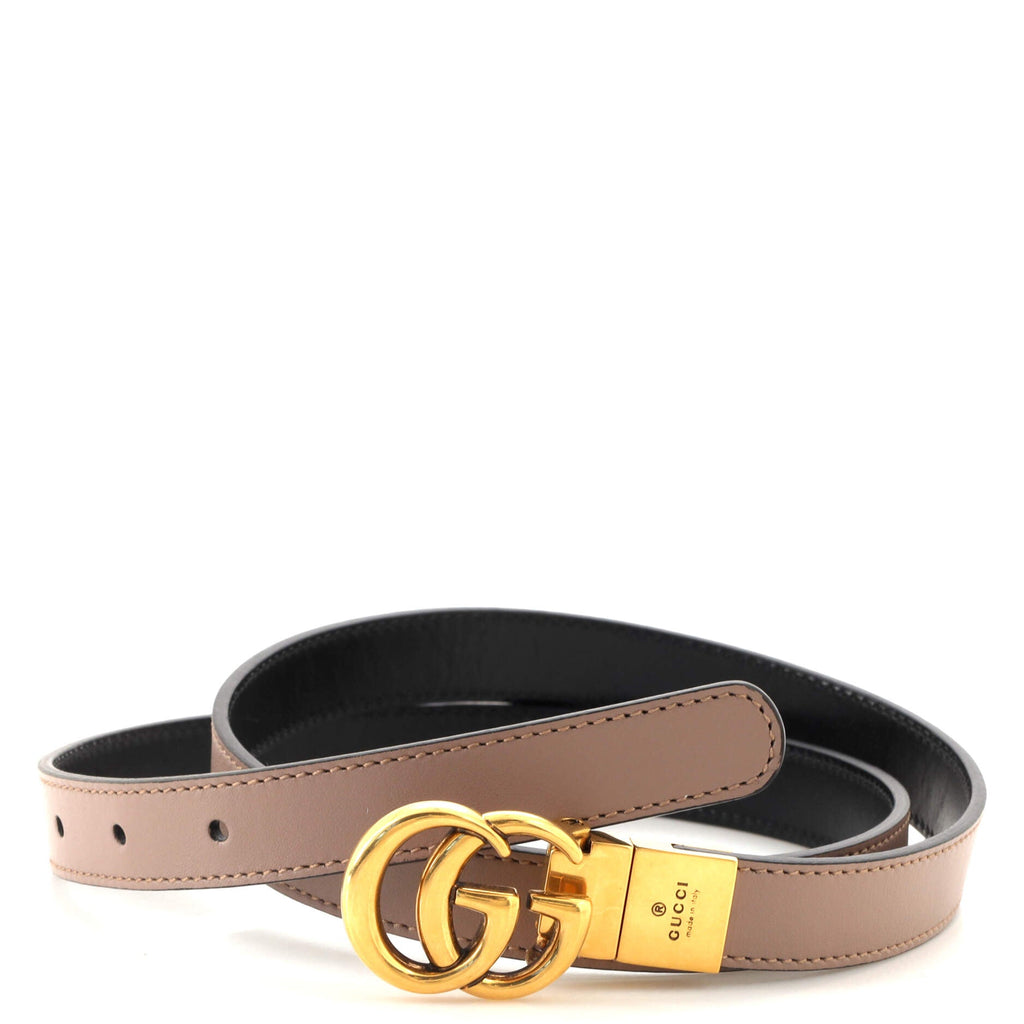 GG Marmont Reversible Belt Leather Thin 85