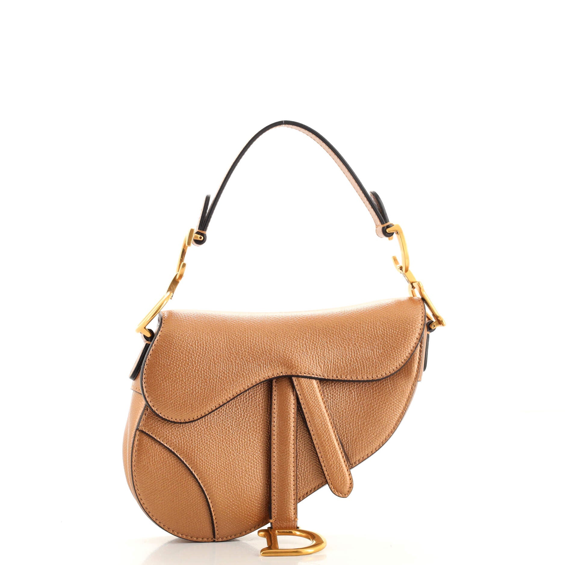 Saddle Handbag Leather Mini