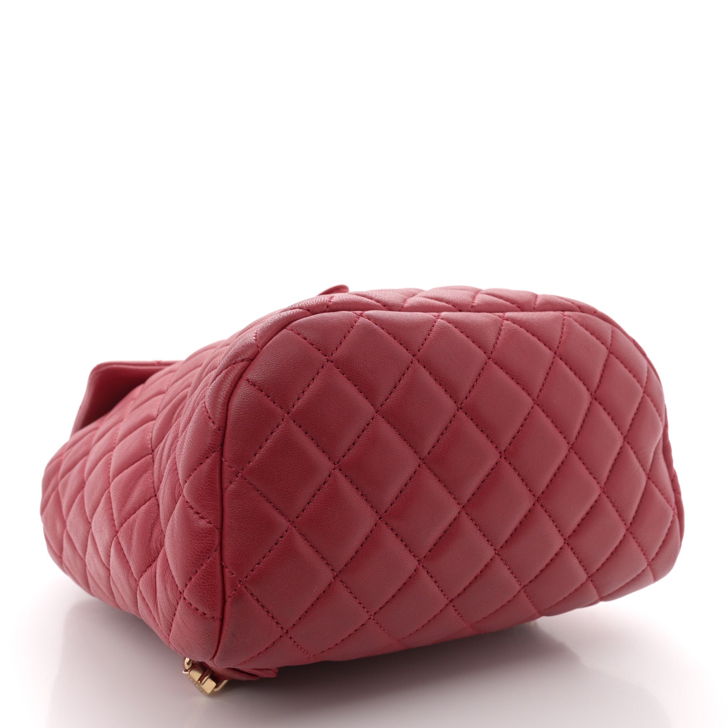Lambskin Quilted Small Urban Spirit Backpack Red
