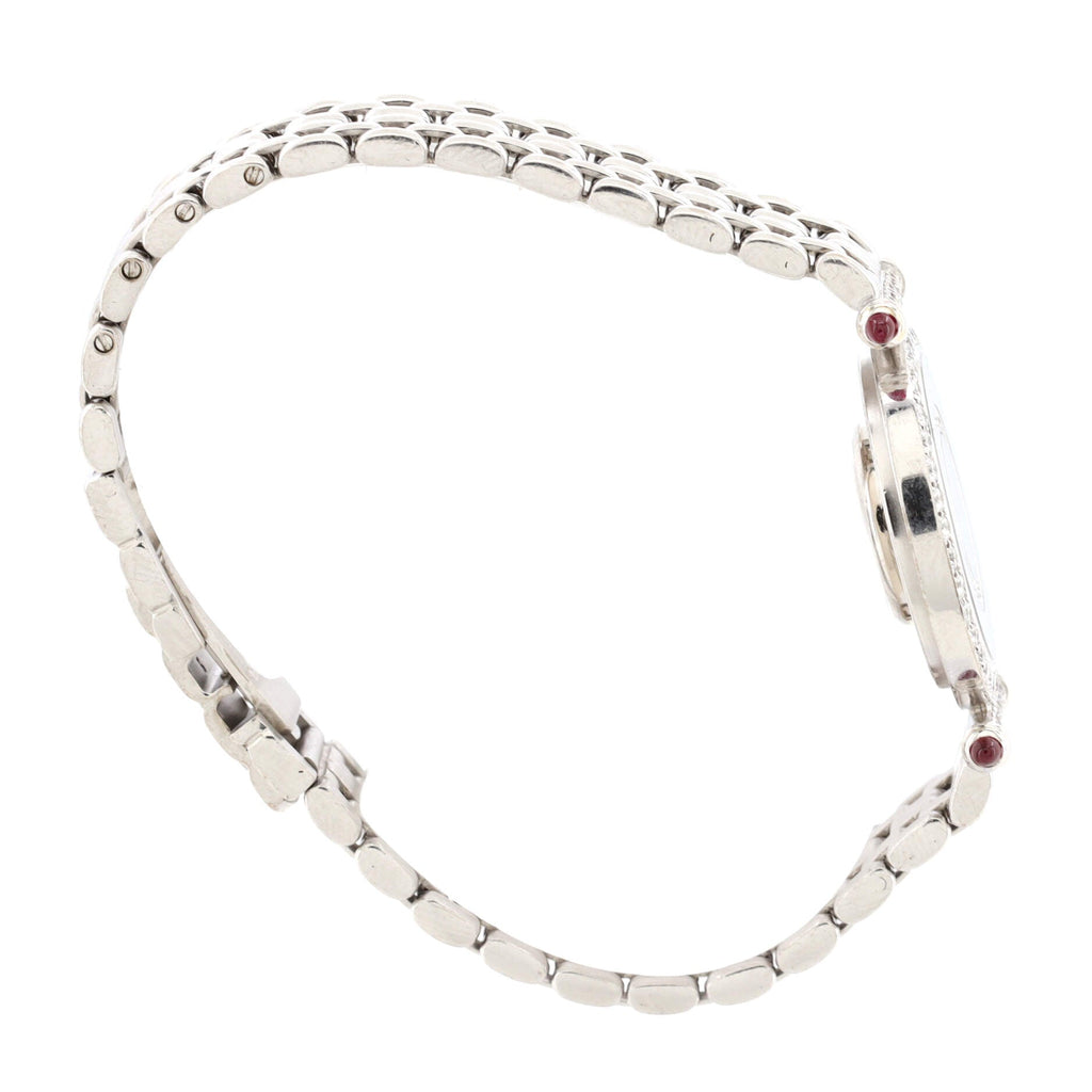 Happy Diamonds Quartz Watch White Gold with Diamond Bezel, Lugs and Floating Diamonds 25