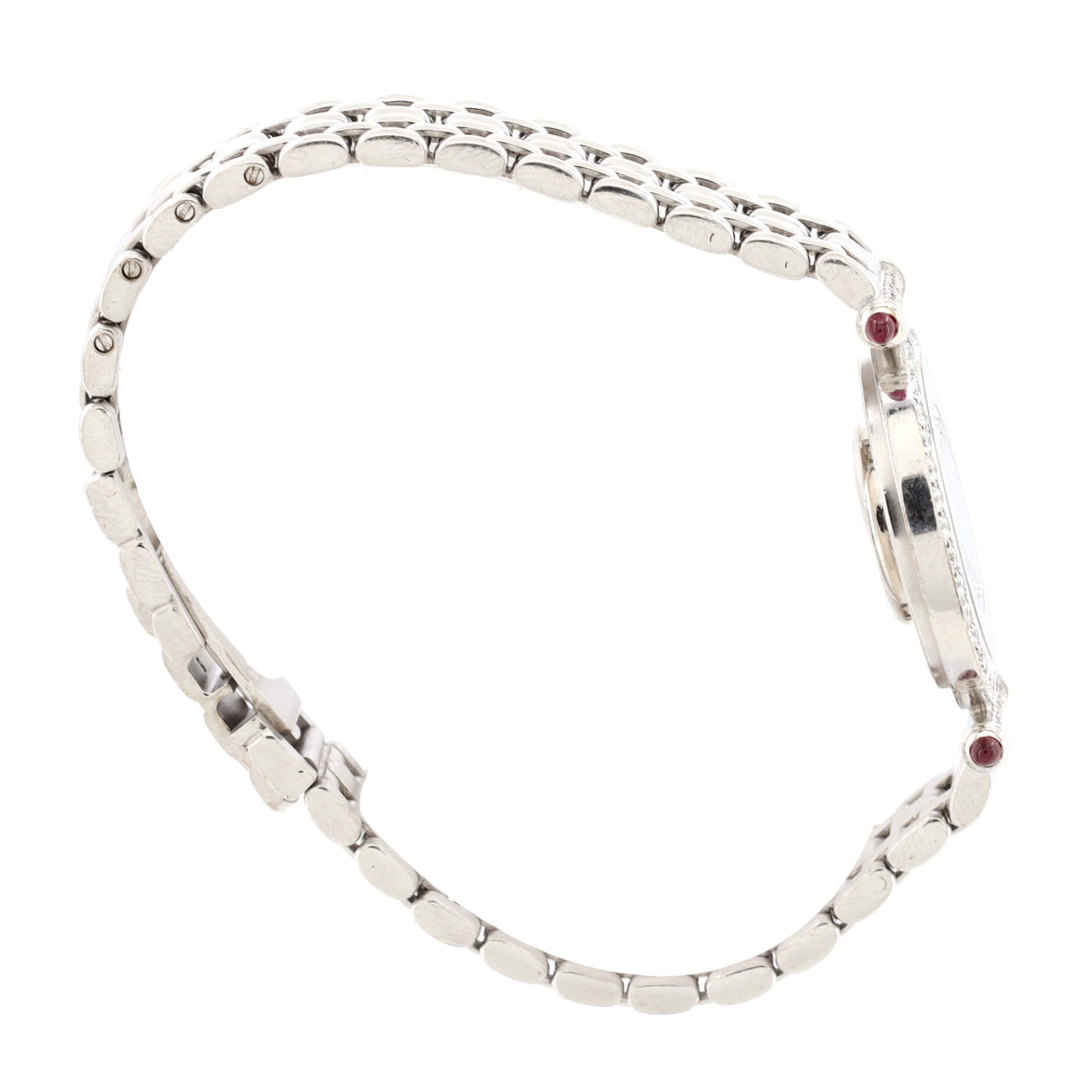 Happy Diamonds Quartz Watch White Gold with Diamond Bezel, Lugs and Floating Diamonds 25