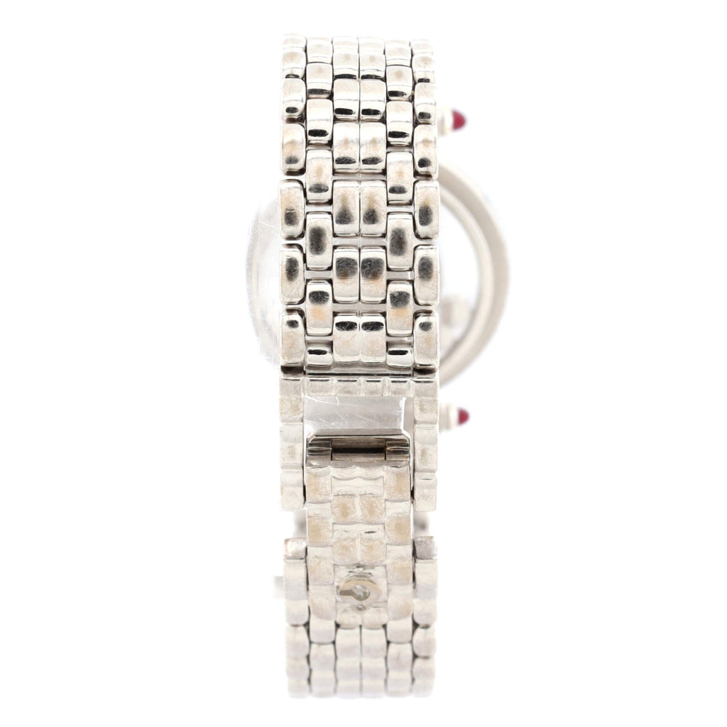 Happy Diamonds Quartz Watch White Gold with Diamond Bezel, Lugs and Floating Diamonds 25
