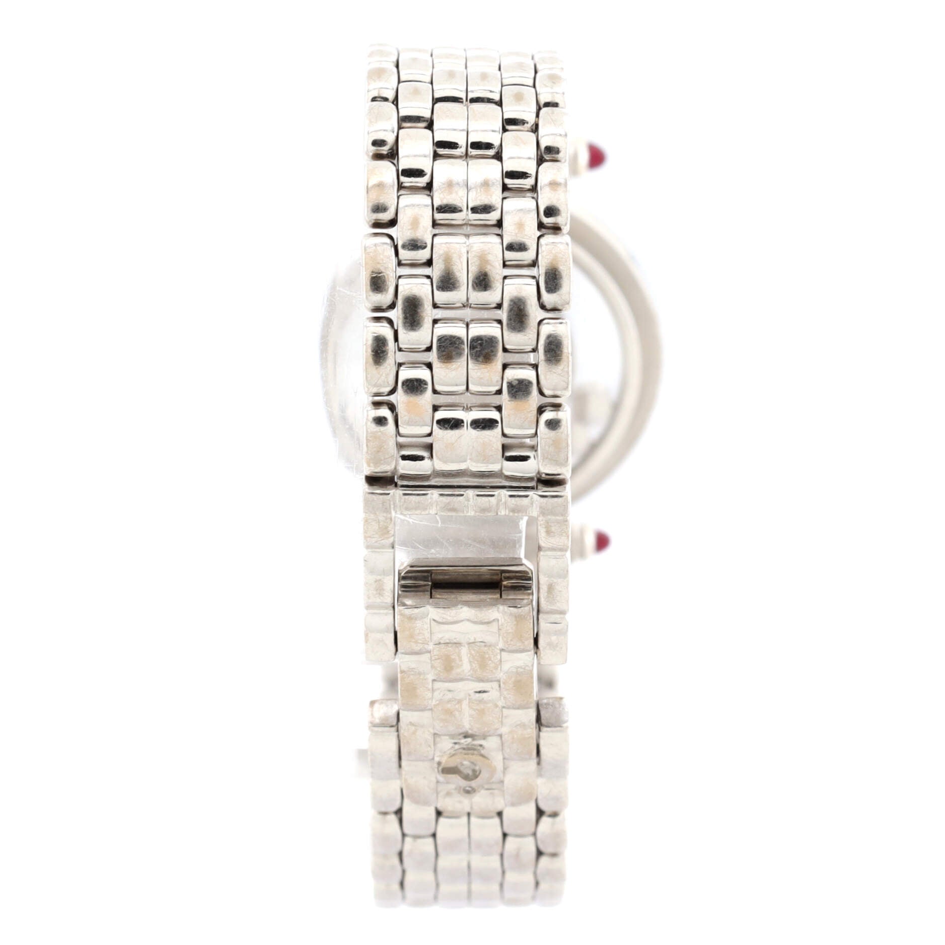 Happy Diamonds Quartz Watch White Gold with Diamond Bezel, Lugs and Floating Diamonds 25