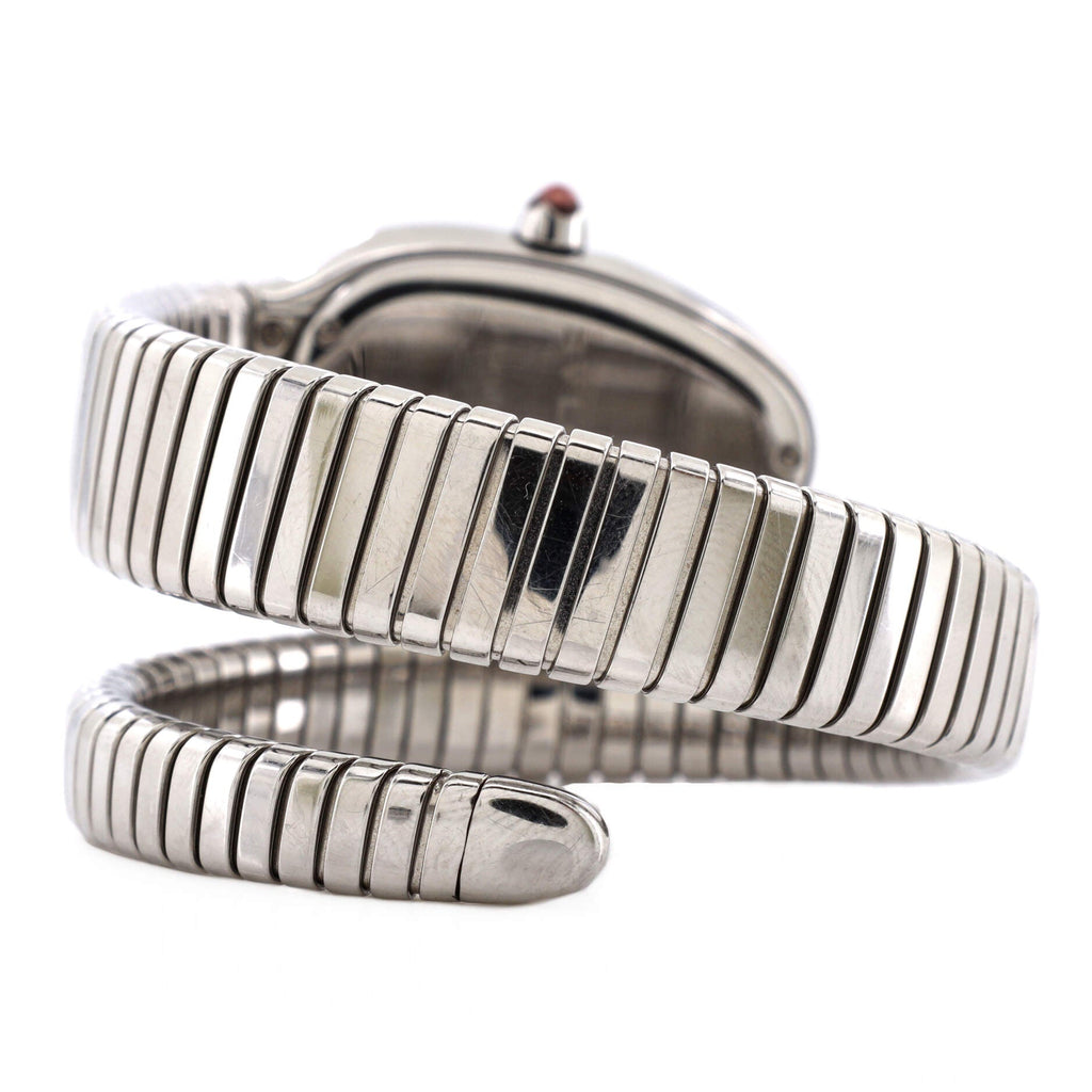 Serpenti Tubogas Single Spiral Quartz Watch Stainless Steel 23